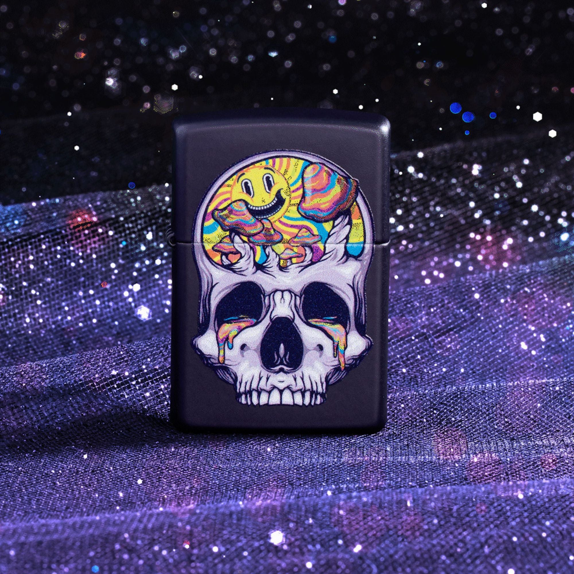 Zippo Skull Moon Design Windproof Lighter