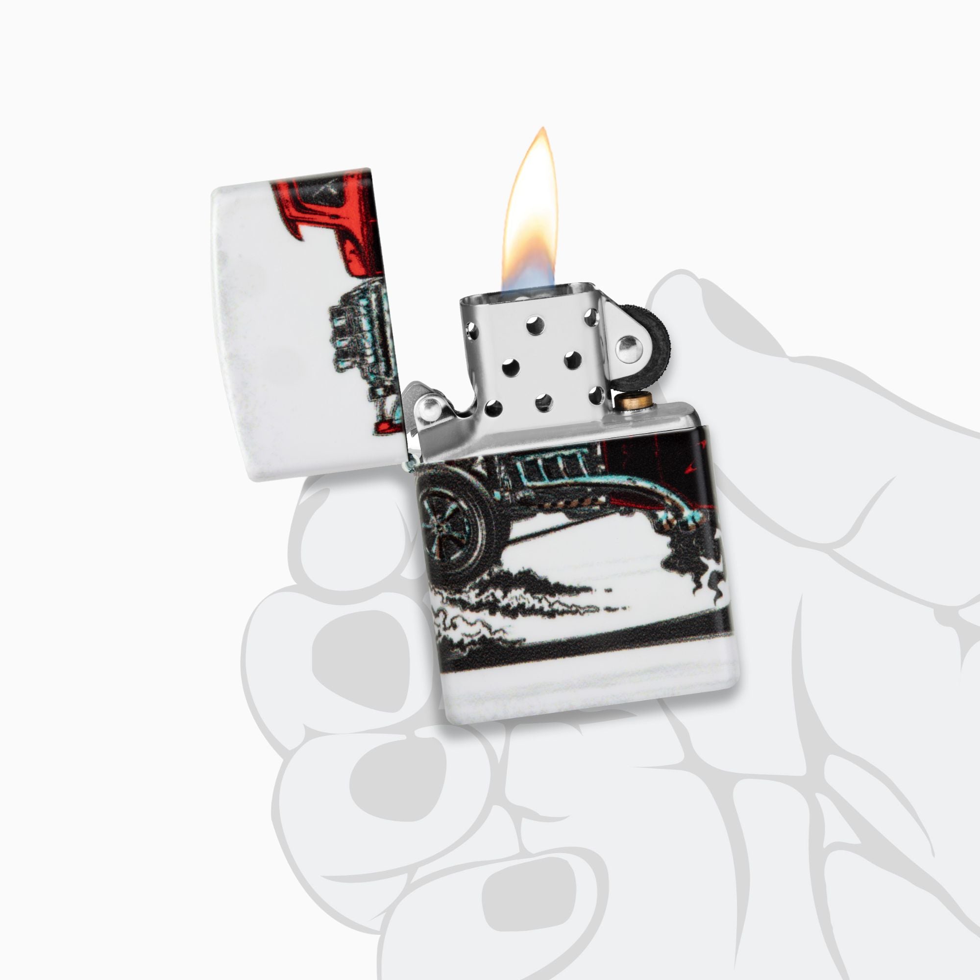 Zippo Hot Rod Design Windproof Lighter