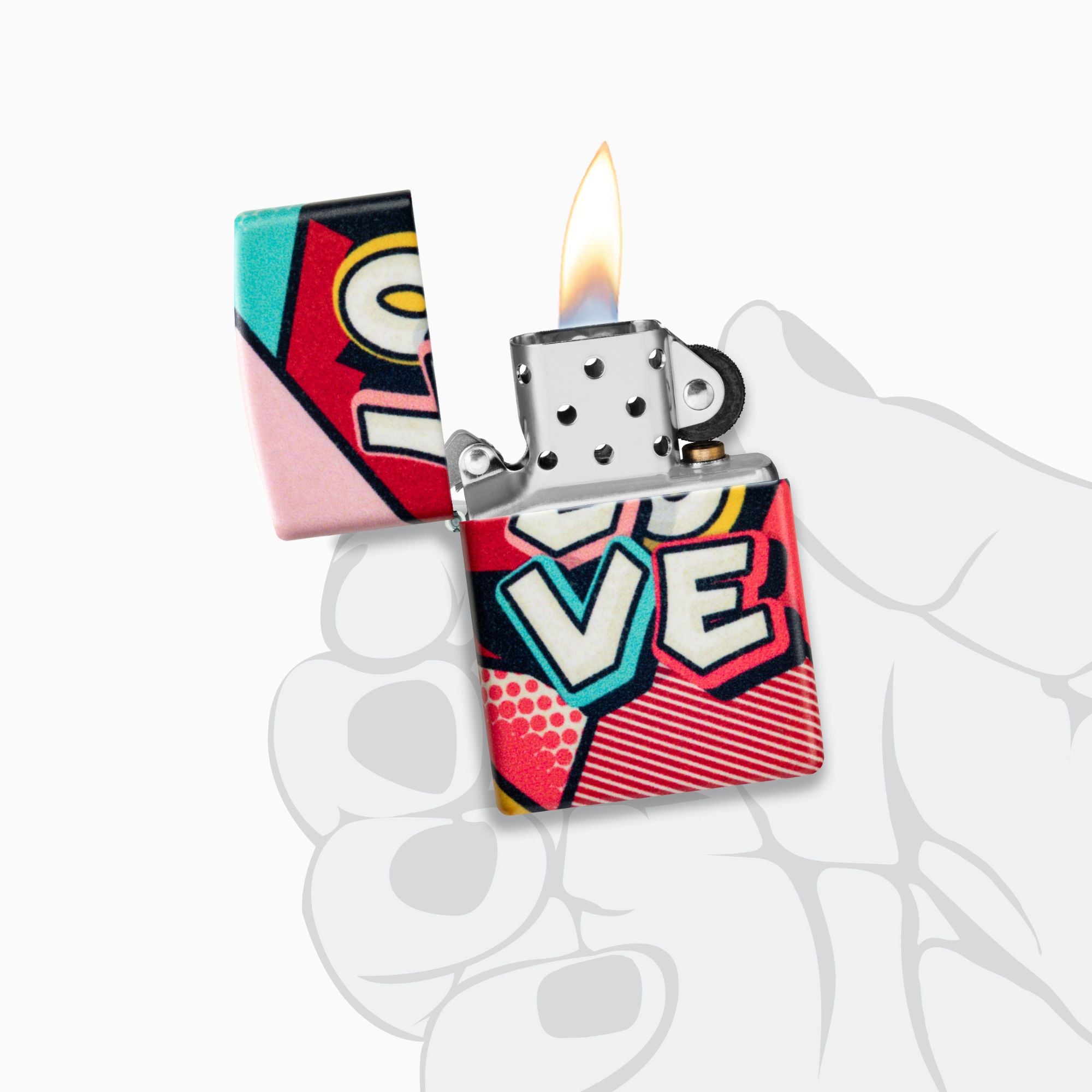 Zippo Love Design Windproof Lighter