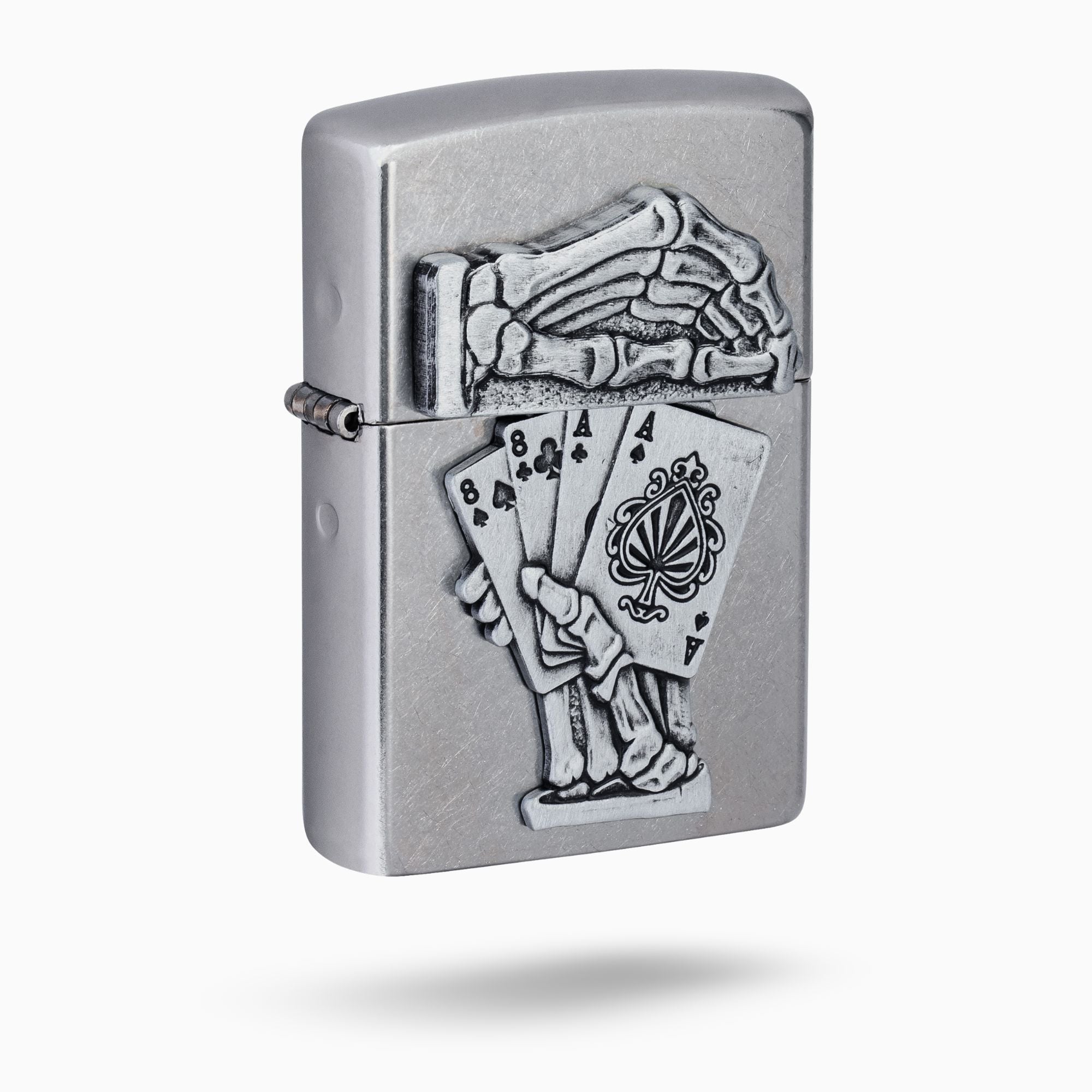 Zippo Dead Mans Hand Emblem Design Windproof Lighter