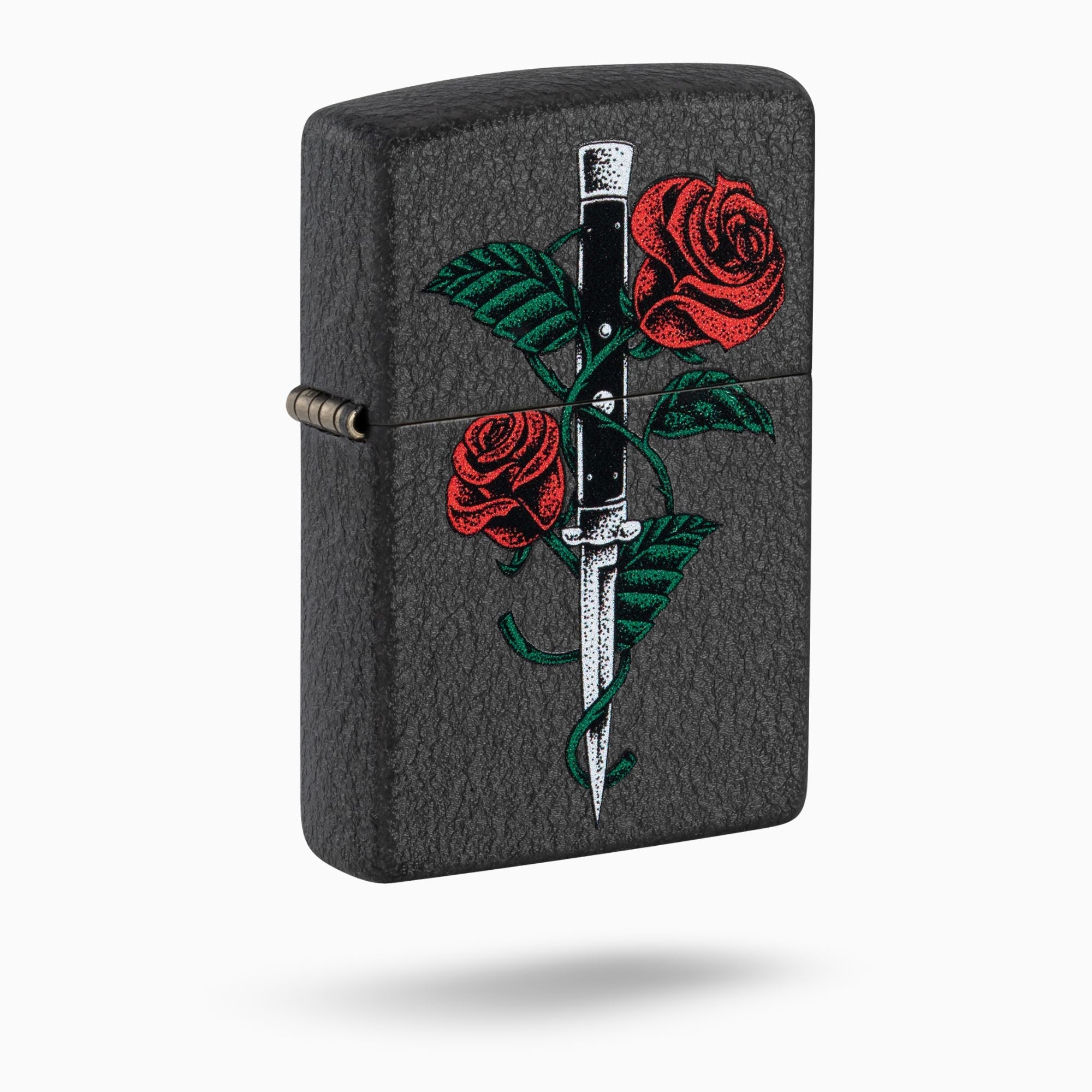 Zippo Rose Dagger Tattoo Design Windproof Lighter