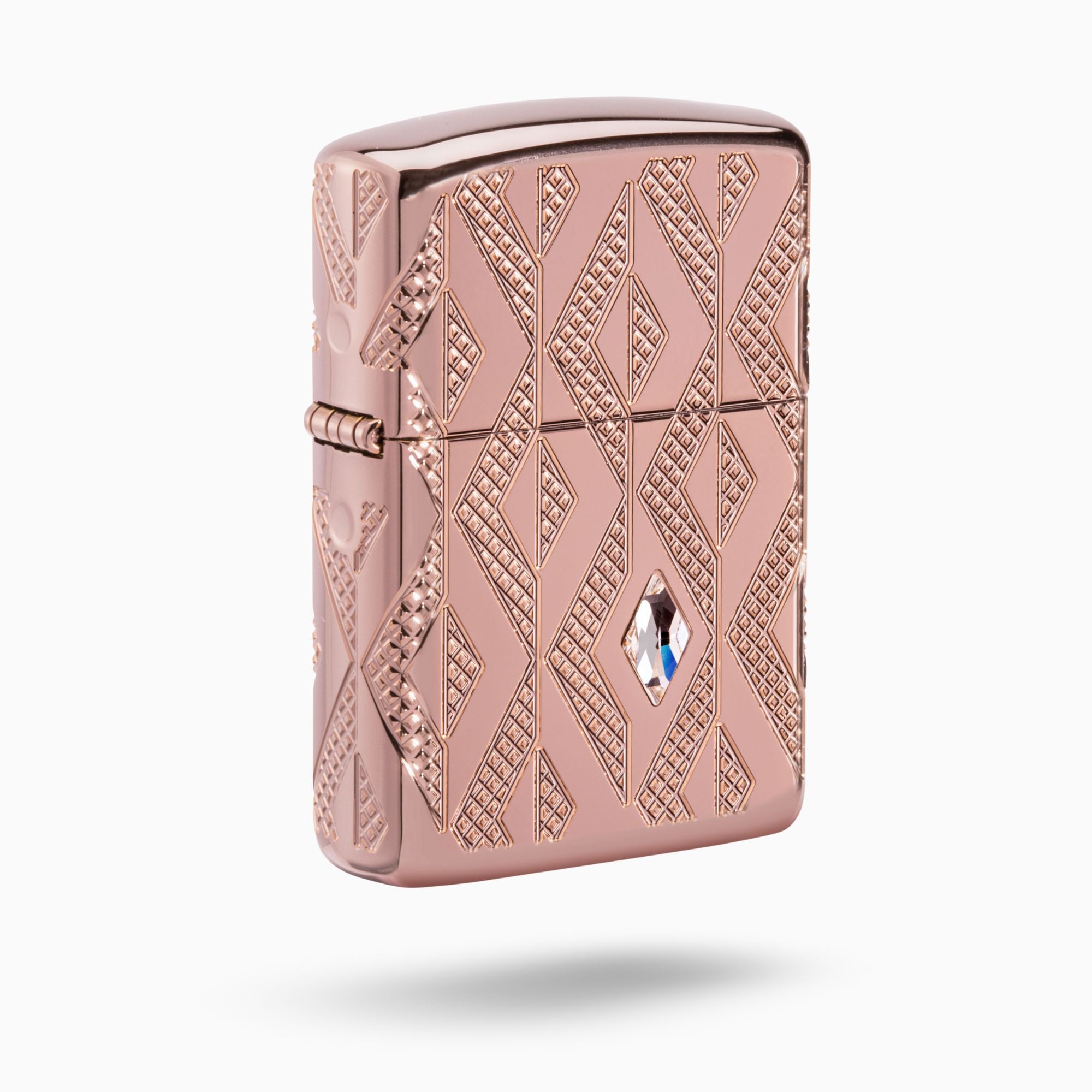 Geometric Diamond Pattern Armor Windproof Lighter