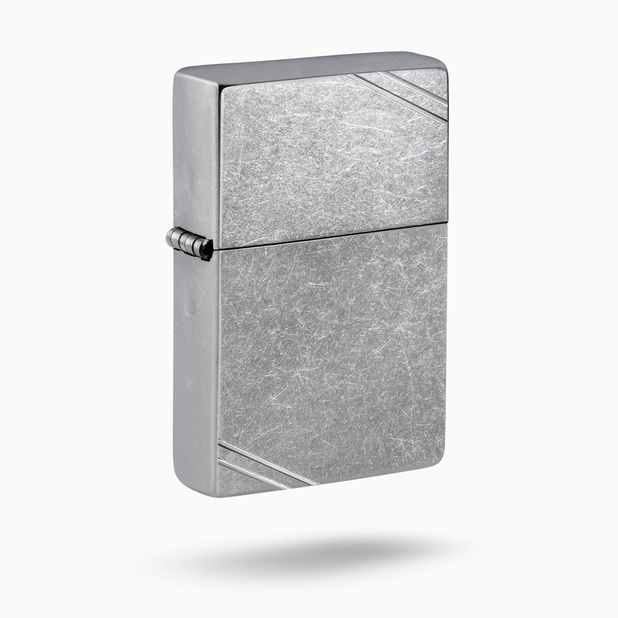 Zippo Street Chrome Vintage Windproof Lighter with Slashes