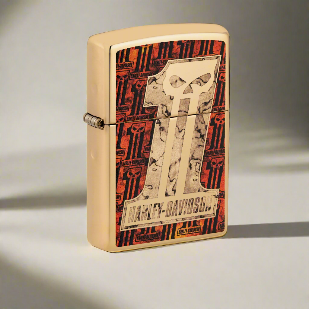 Zippo Harley-Davidson Skull Design Windproof Lighter