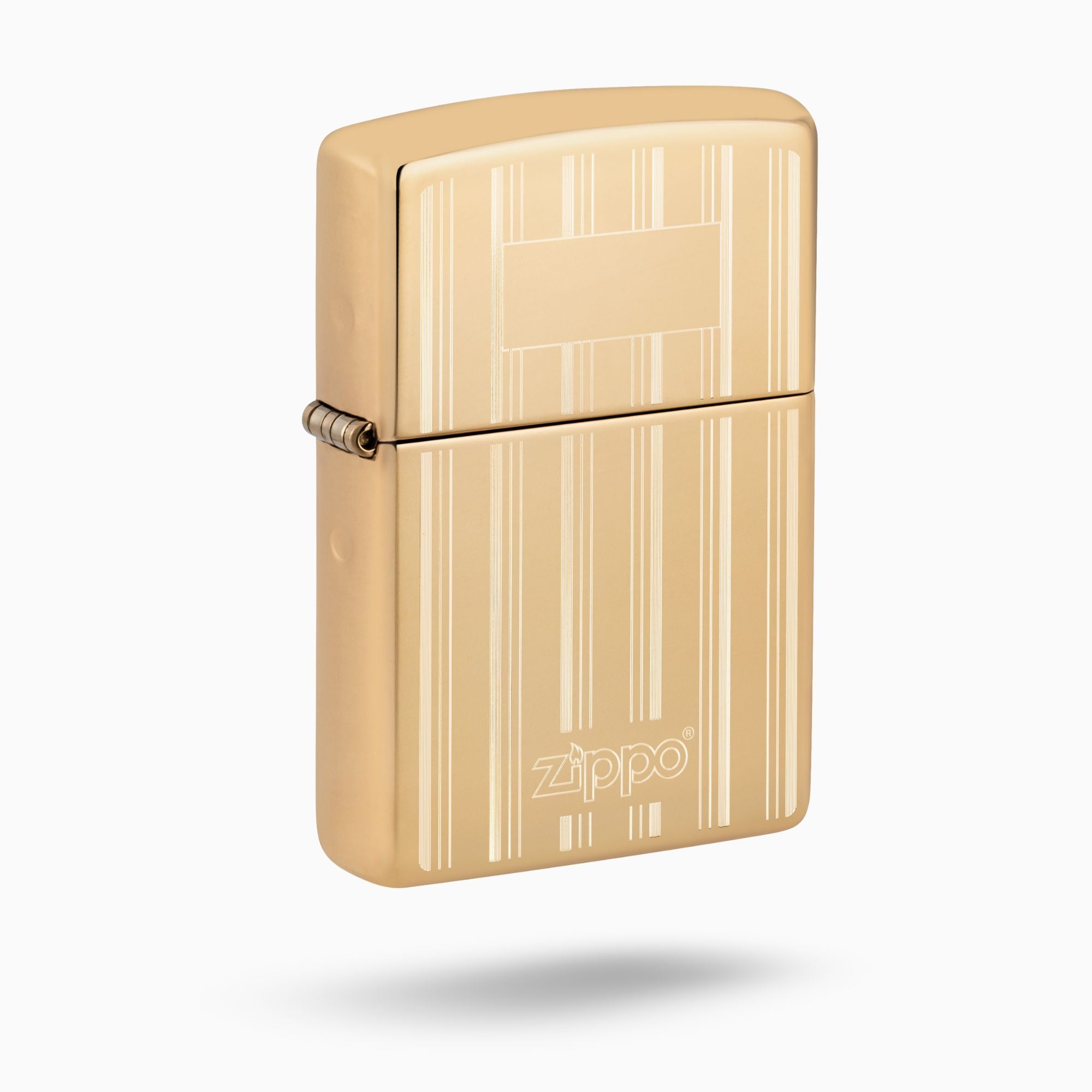 Zippo Engraved Lines Design Windproof Lighter