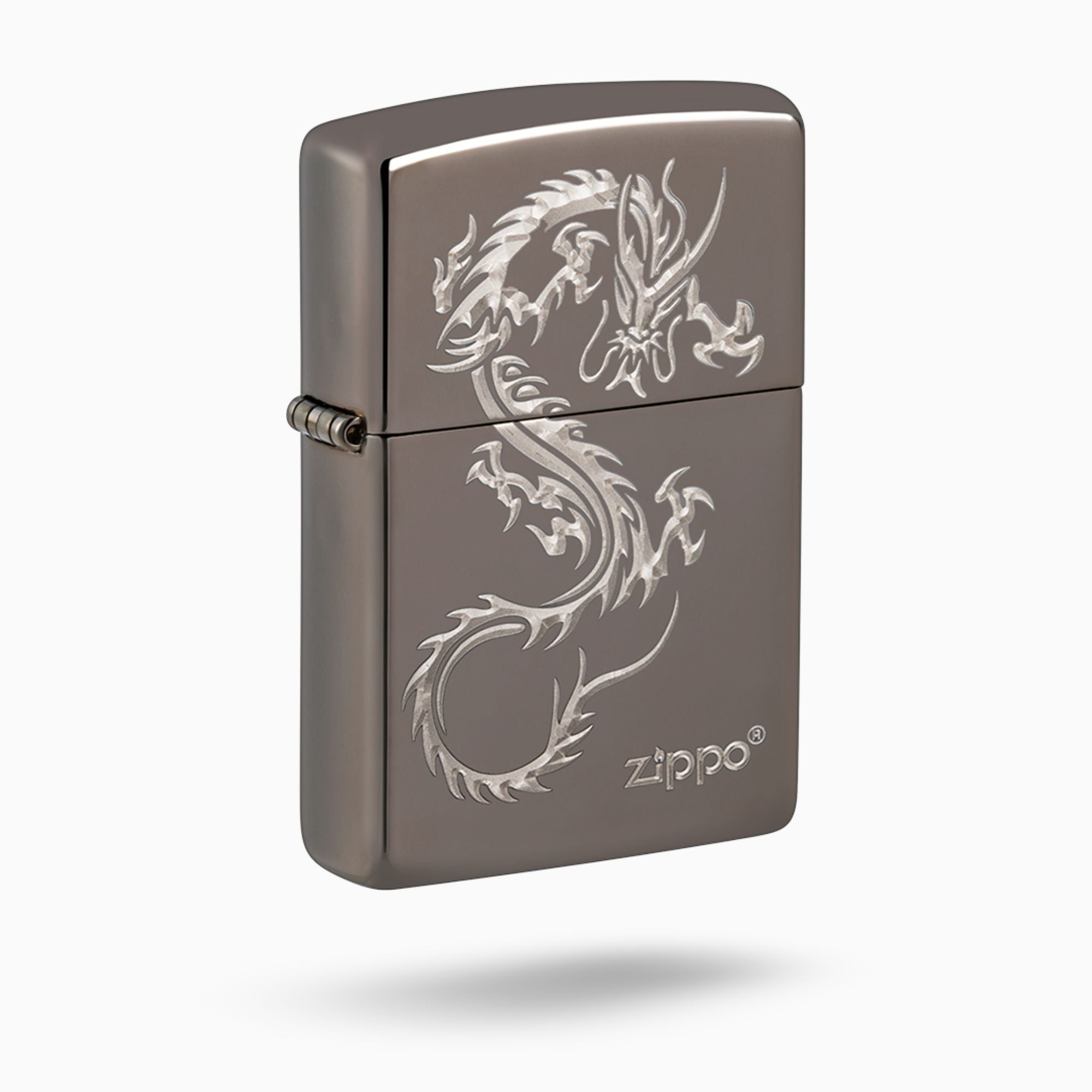 Zippo Chinese Dragon Black Ice Windproof Lighter