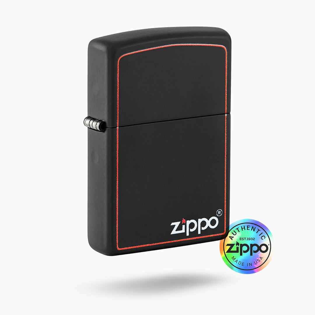 Zippo Classic Black and Red Zippo Windproof Lighter