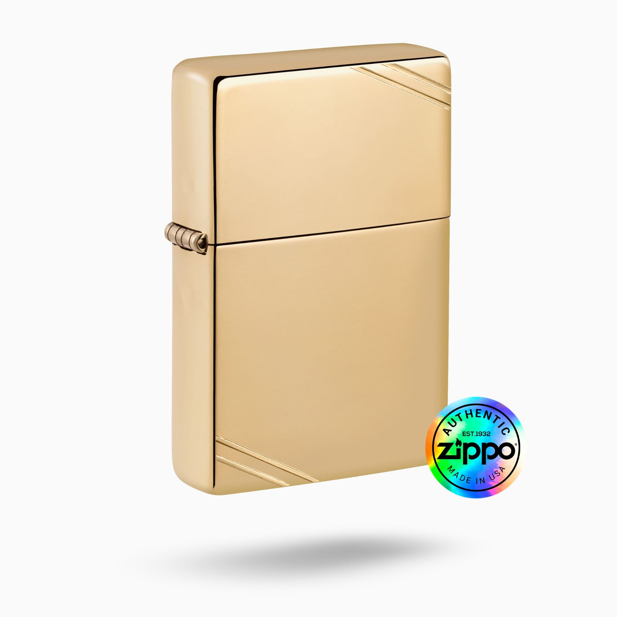 Zippo High Polish Brass Vintage Windproof Lighter