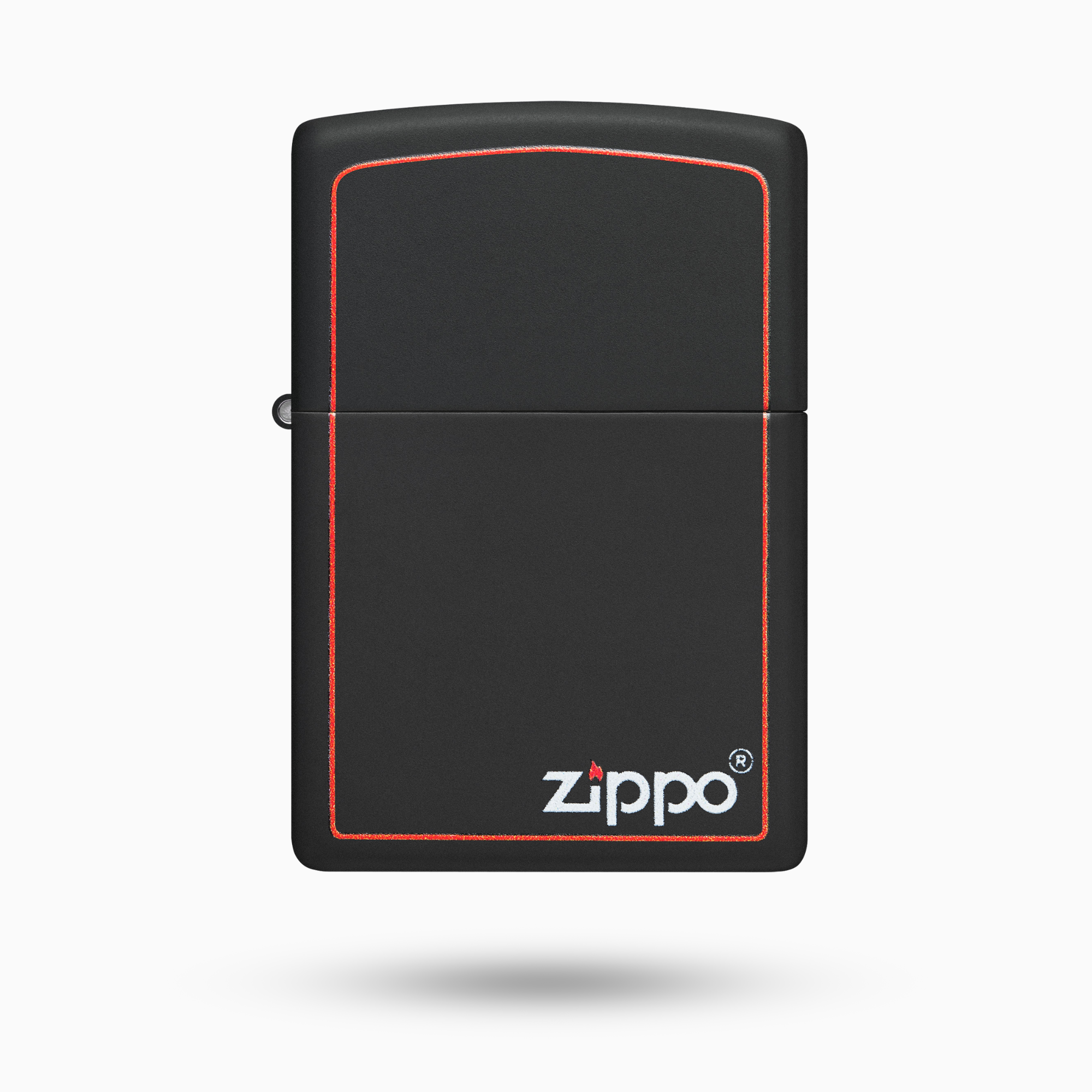 Zippo Classic Black and Red Zippo Windproof Lighter