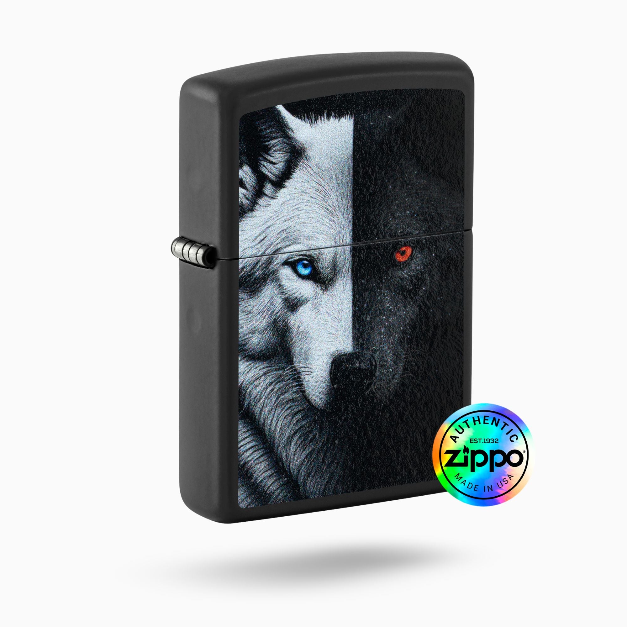 Zippo Two Wolves Design Windproof Lighter