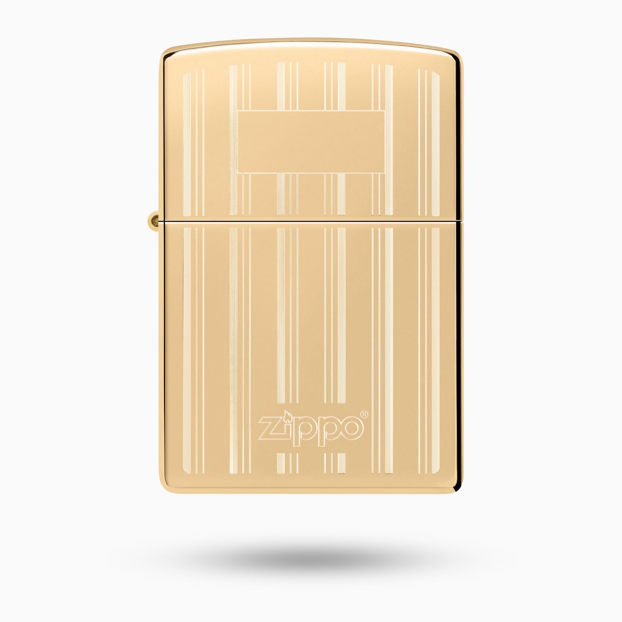 Zippo Engraved Lines Design Windproof Lighter