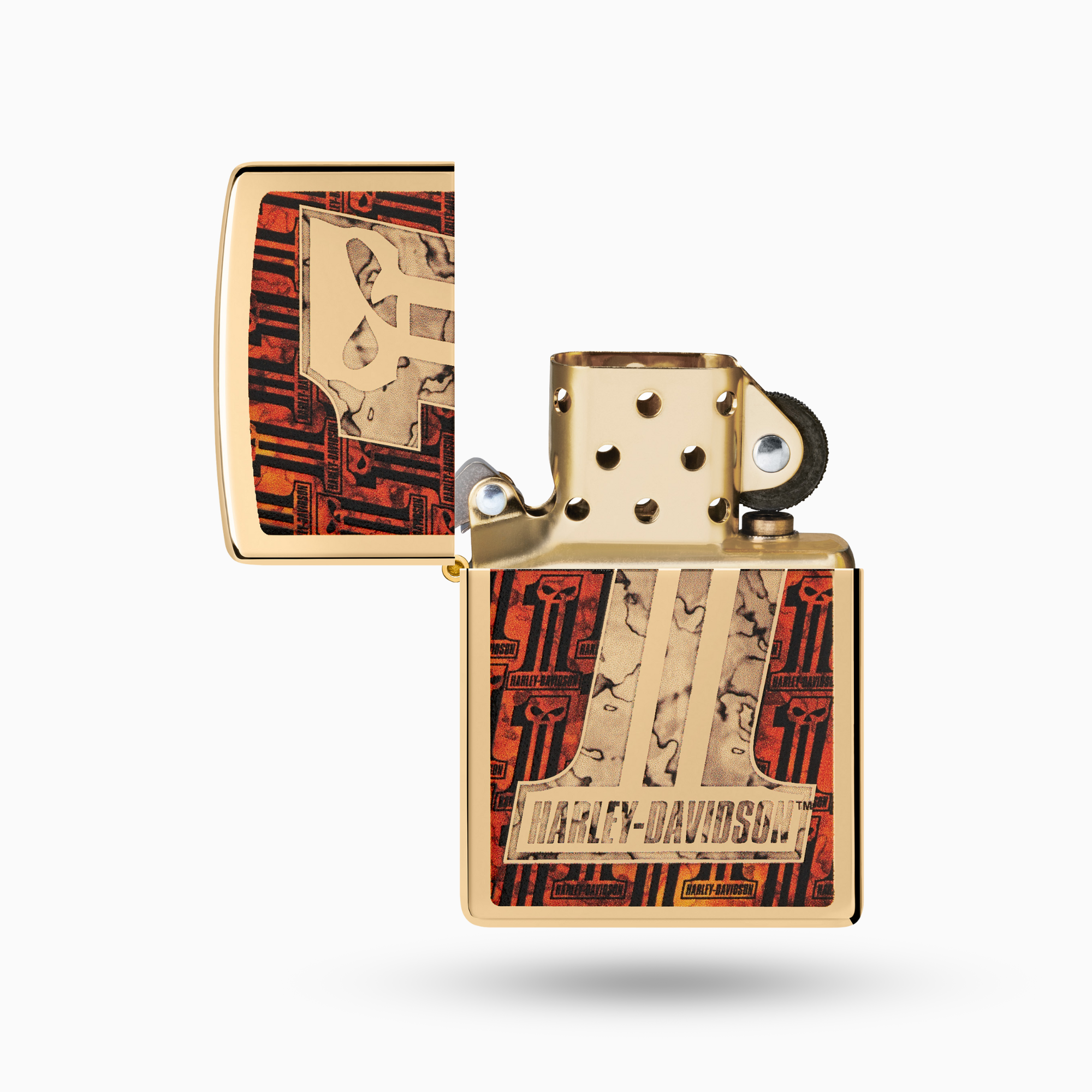 Zippo Harley-Davidson Skull Design Windproof Lighter