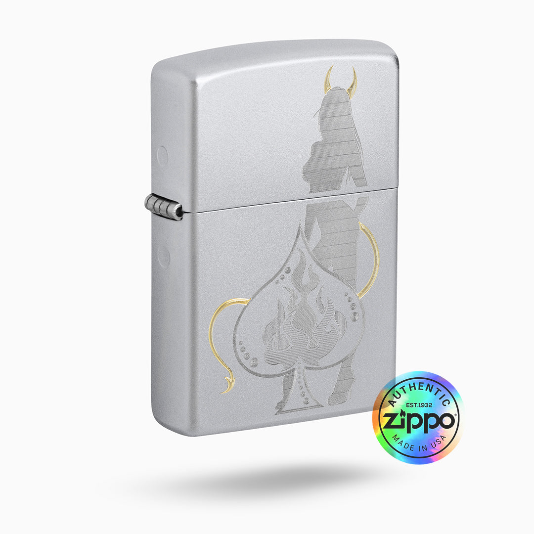 Zippo Devilish Ace Design Windproof Lighter