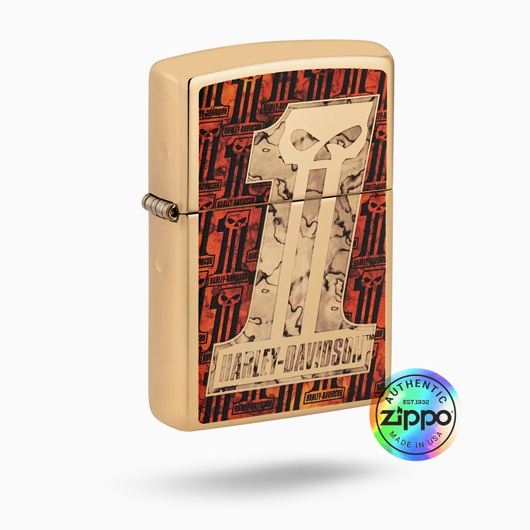 Zippo Harley-Davidson Skull Design Windproof Lighter