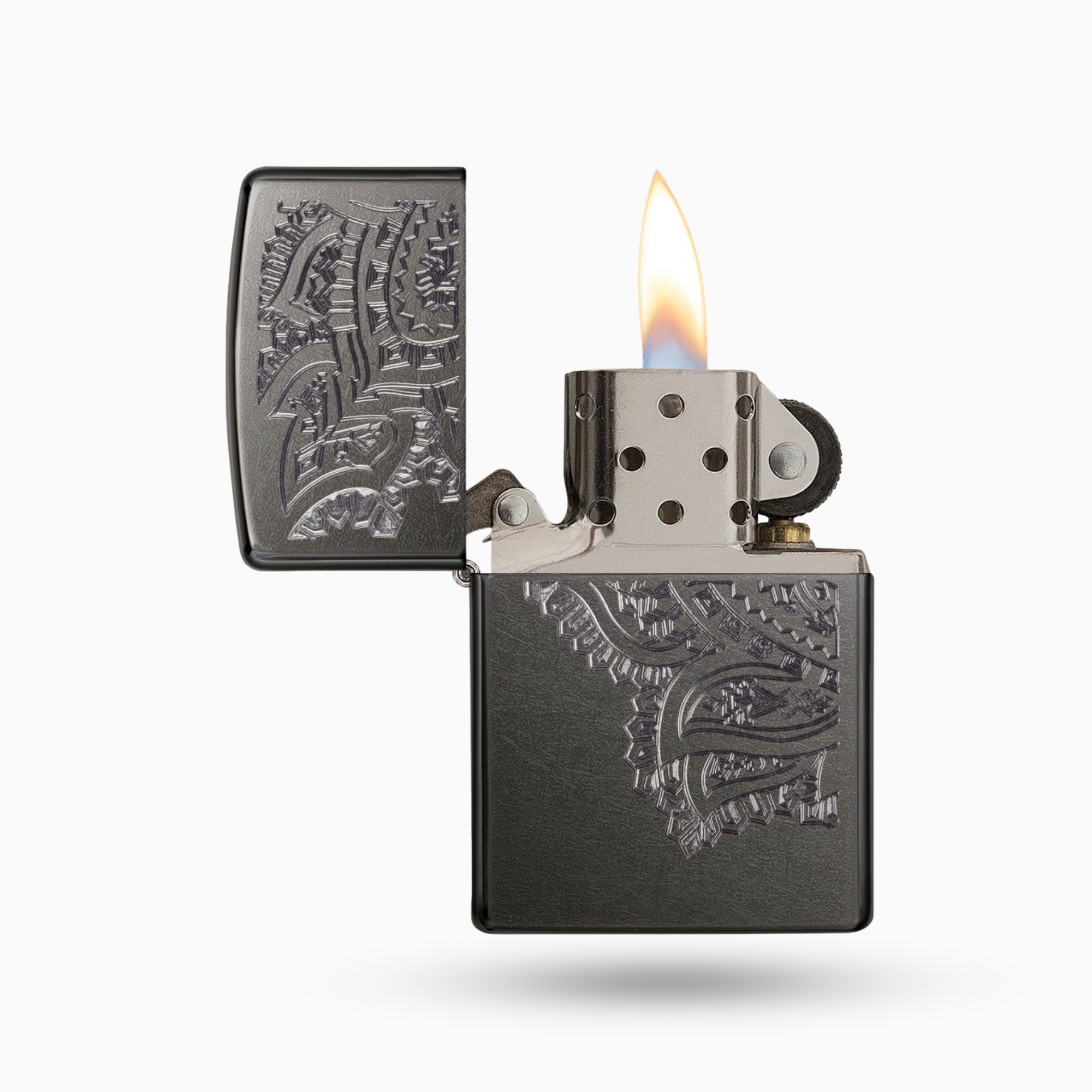 Zippo Iced Paisley Design Windproof Lighter
