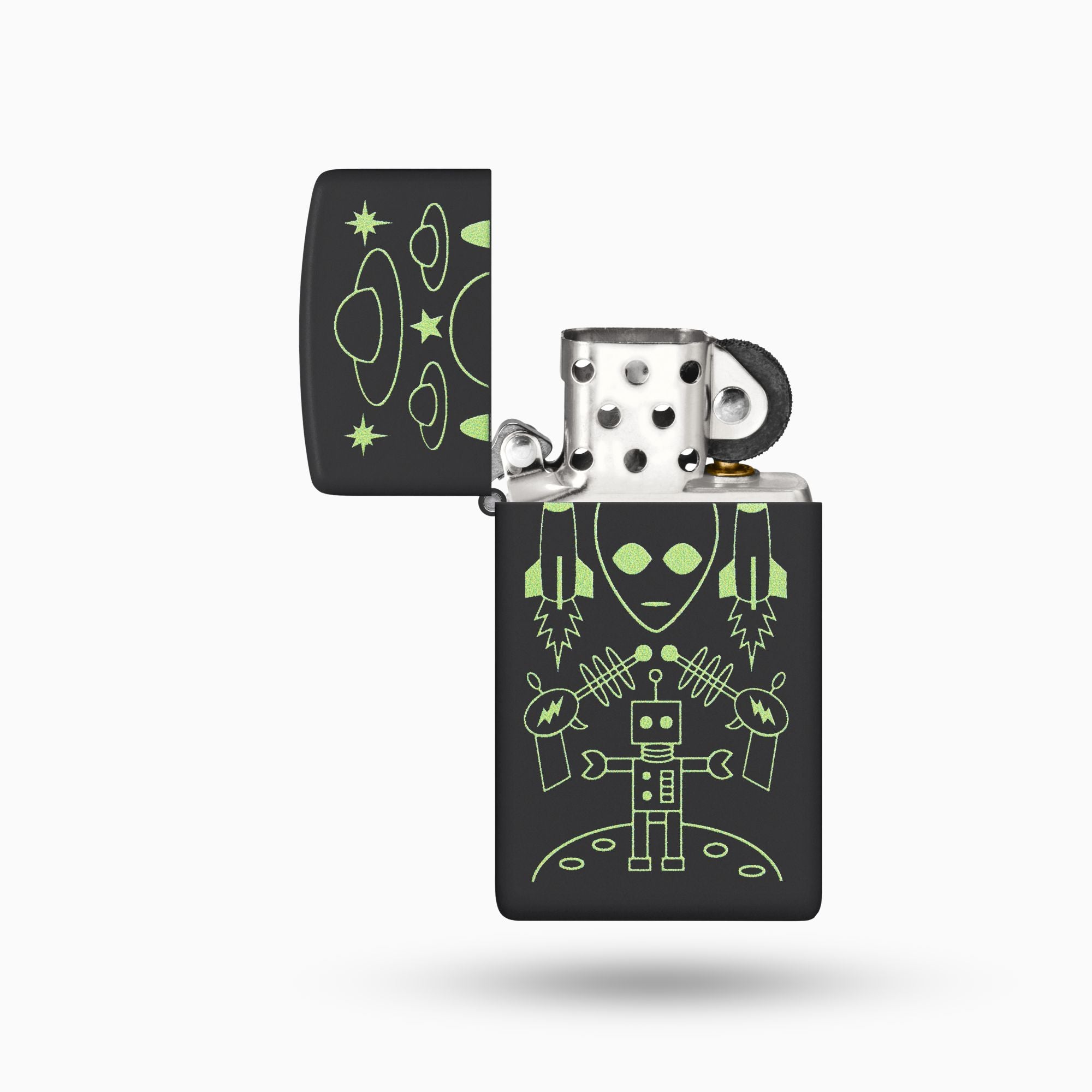 Zippo Alien Invasion Design Windproof Lighter