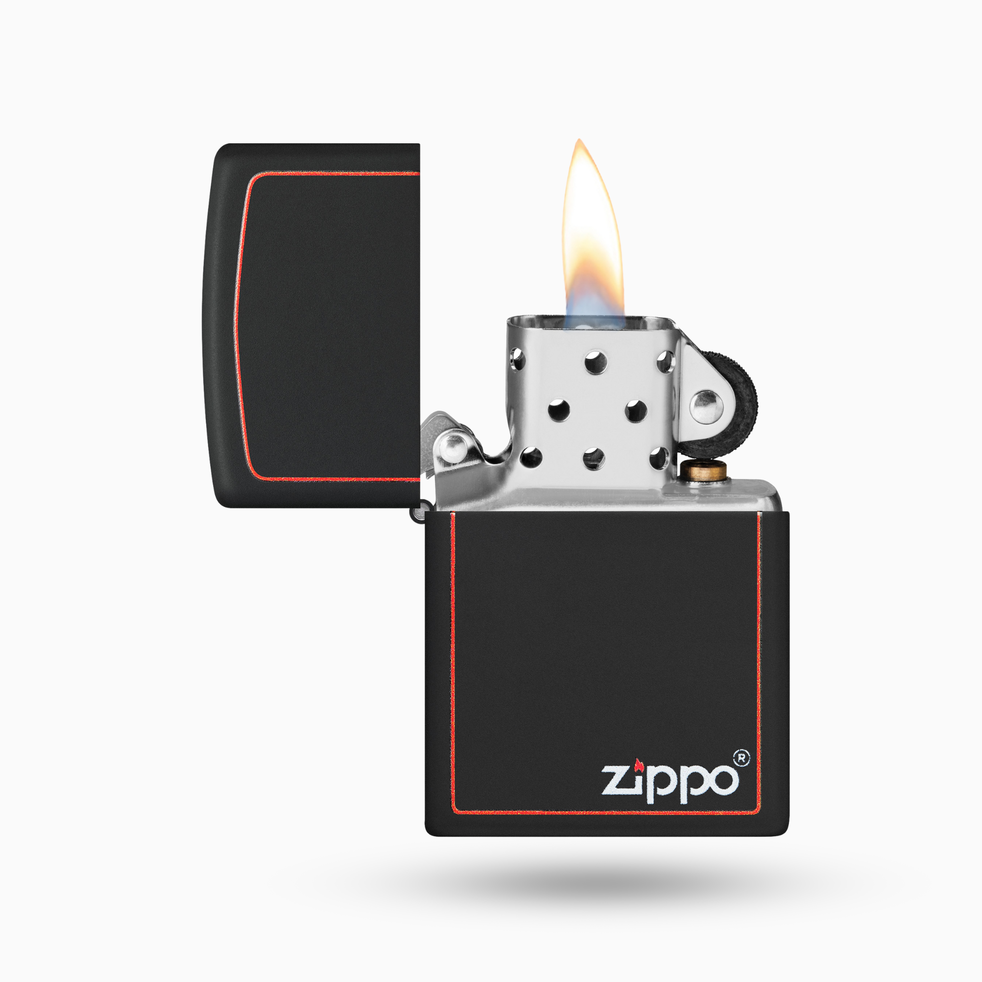 Zippo Classic Black and Red Zippo Windproof Lighter