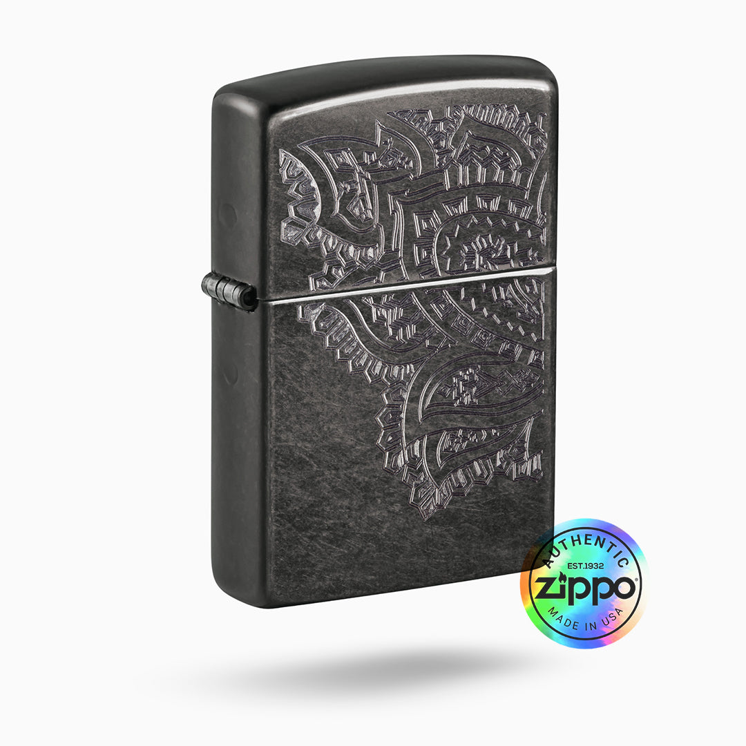 Zippo Iced Paisley Design Windproof Lighter