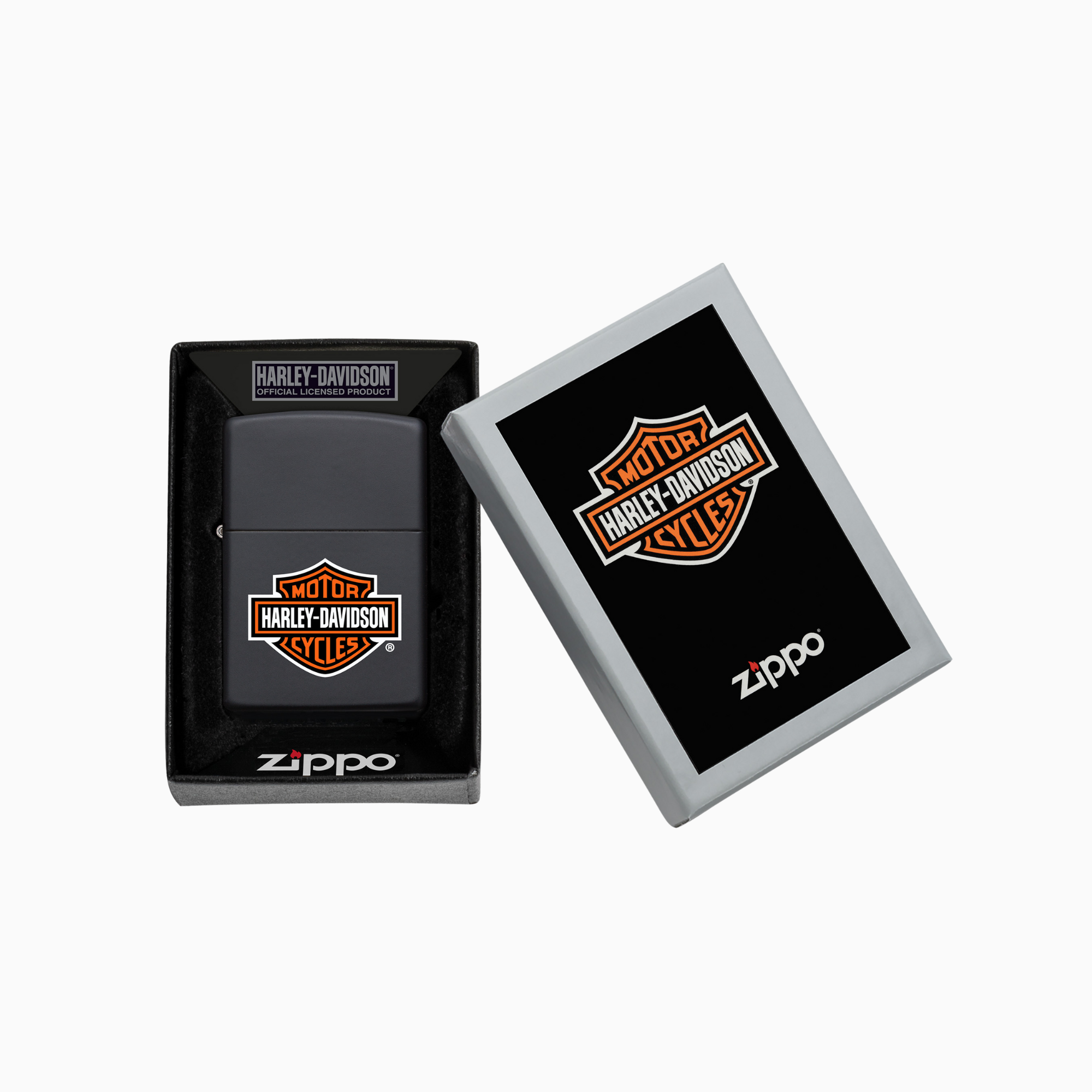 Zippo Harley-Davidson Black Matte Windproof Lighter