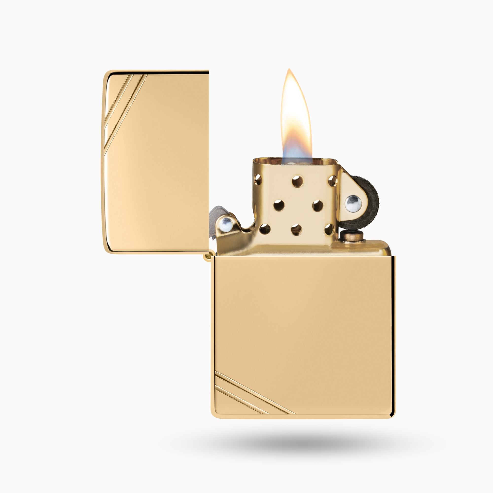 Zippo High Polish Brass Vintage Windproof Lighter
