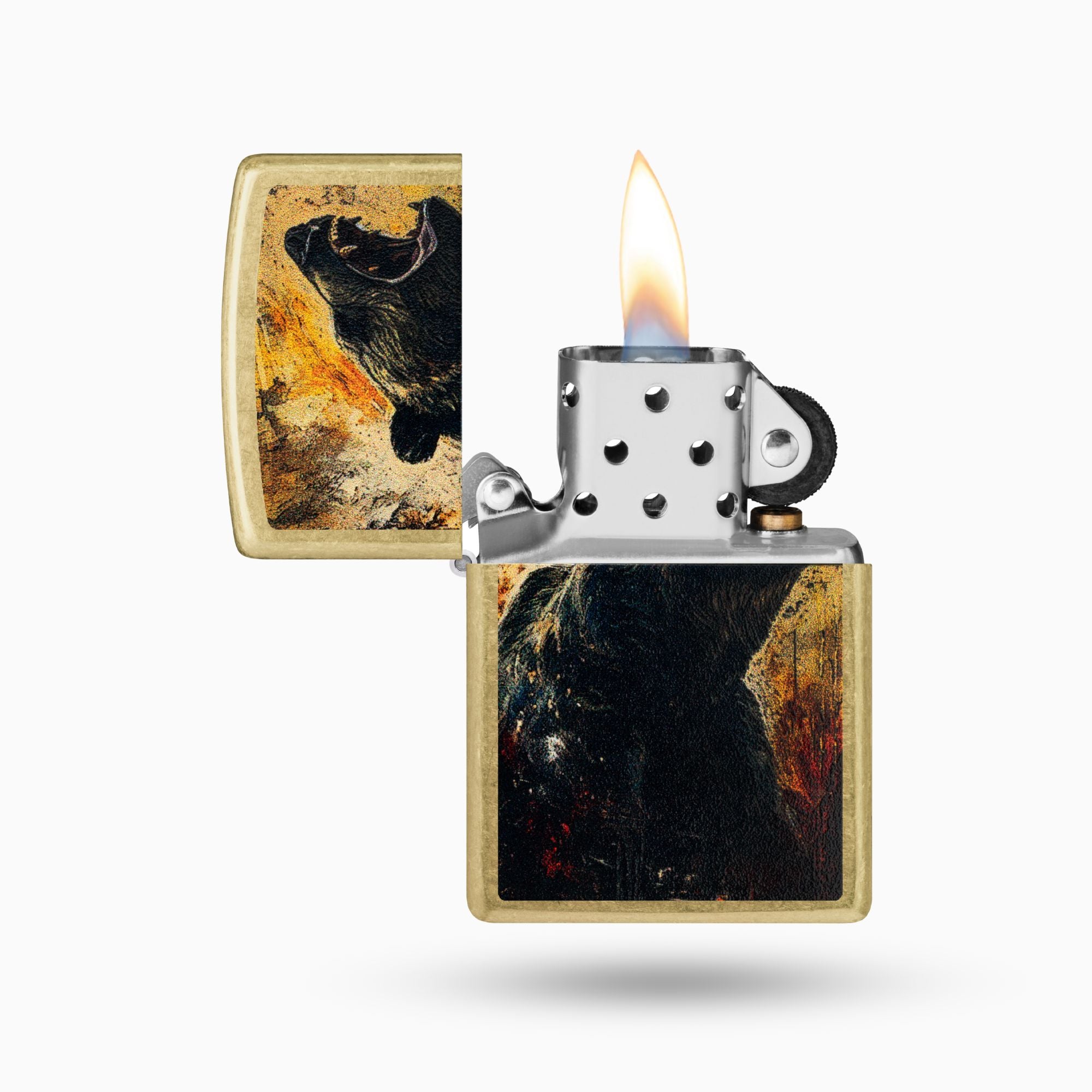 Zippo Grizzly Roar Design Windproof Lighter