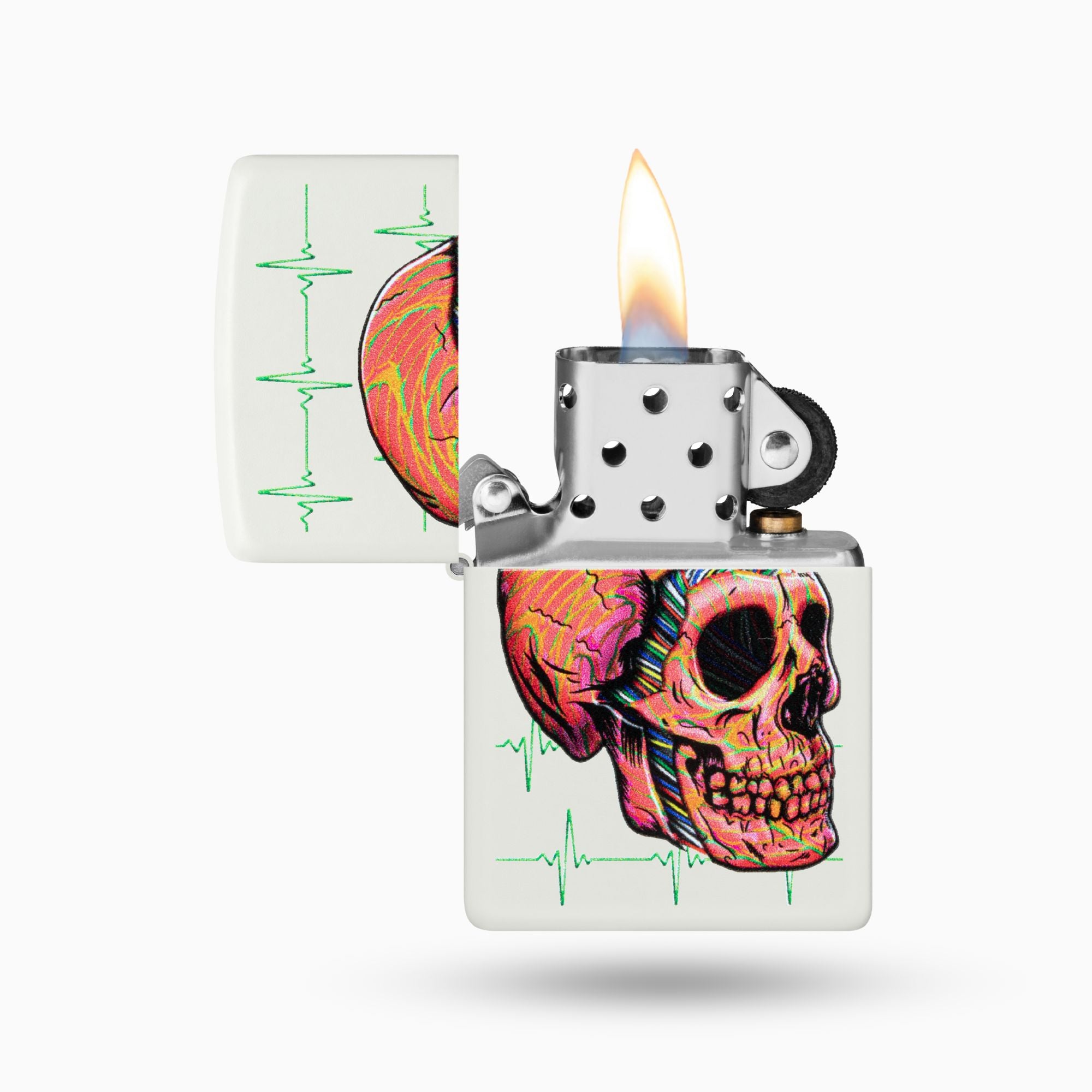 Zippo Cyber Skull Design Windproof Lighter