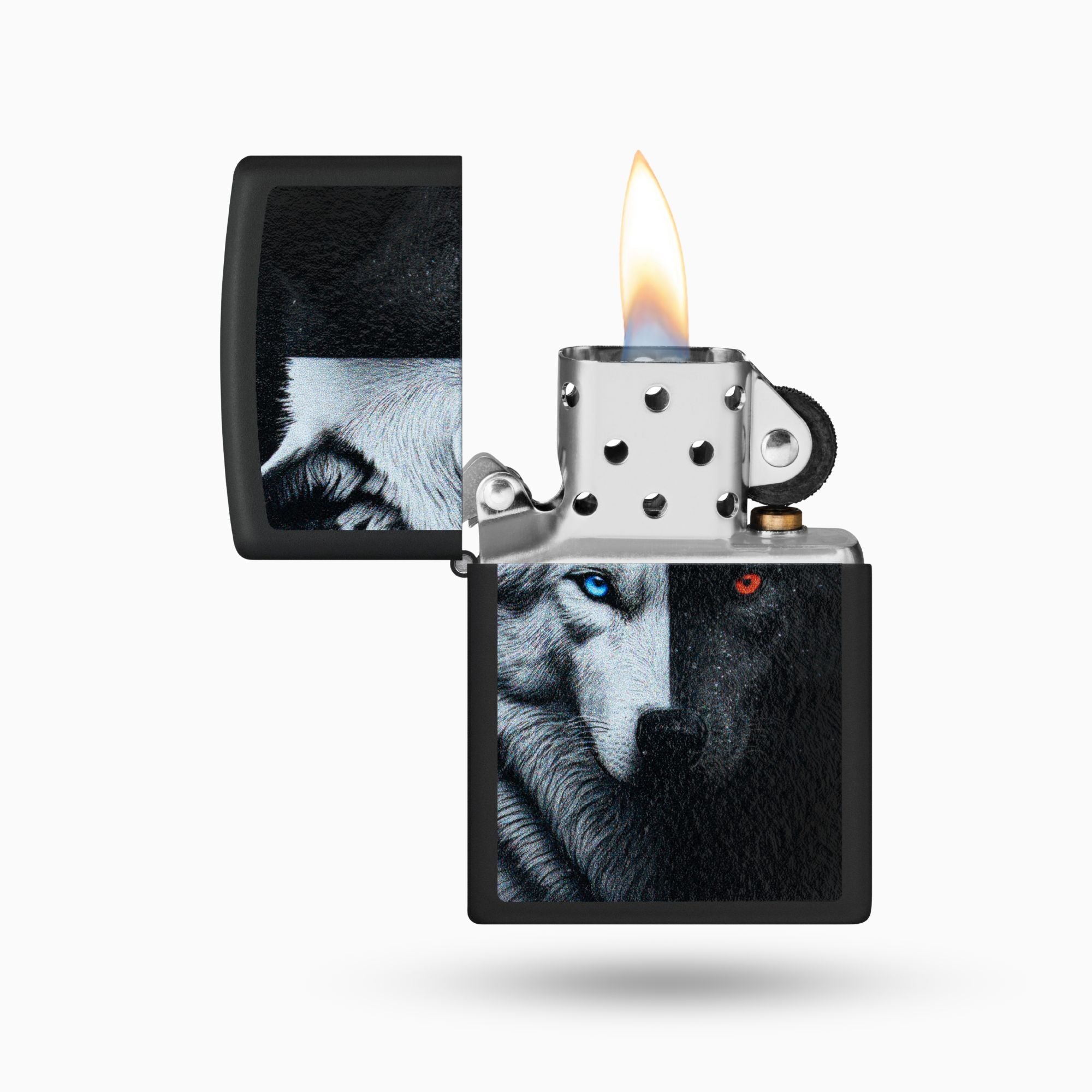 Zippo Two Wolves Design Windproof Lighter