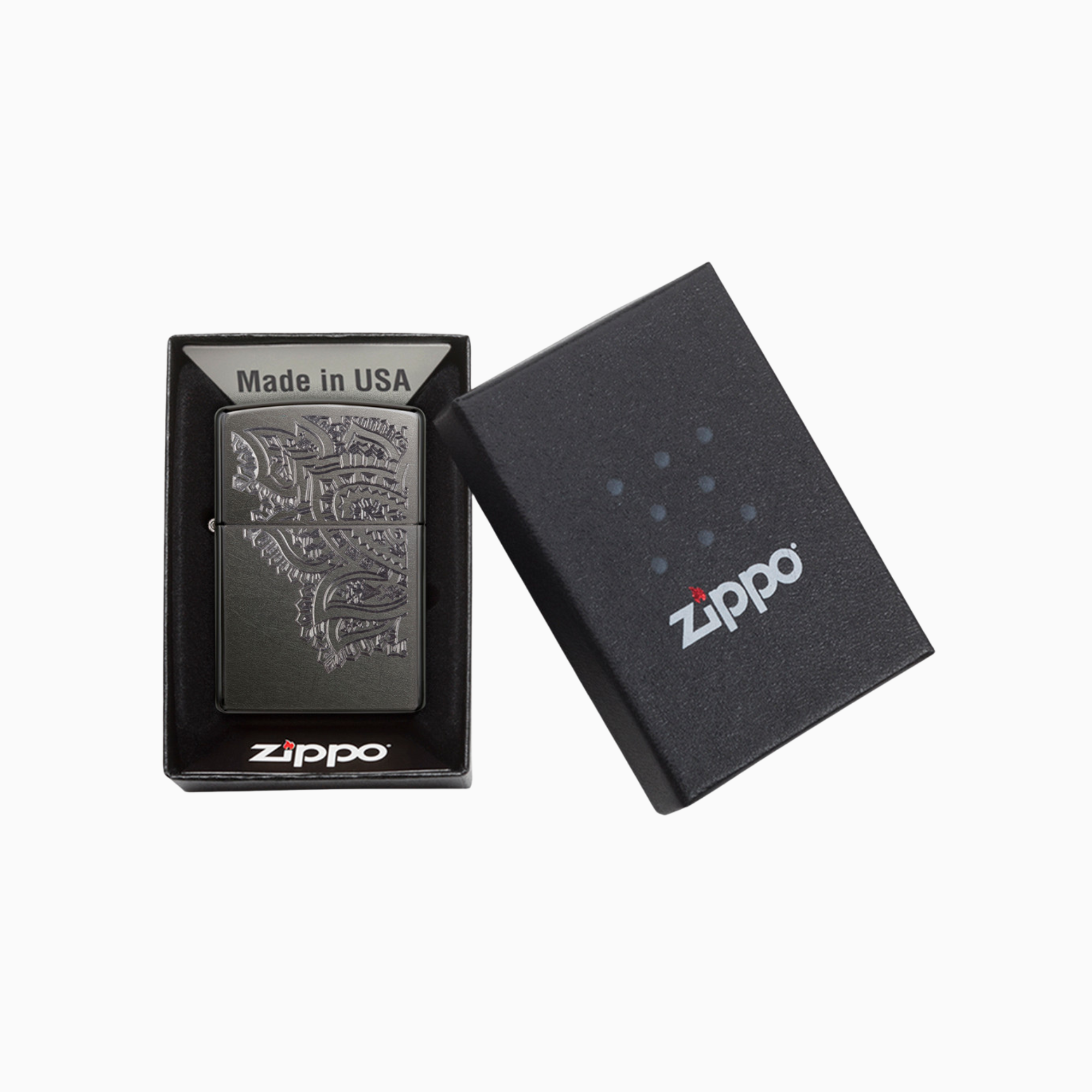 Zippo Iced Paisley Design Windproof Lighter