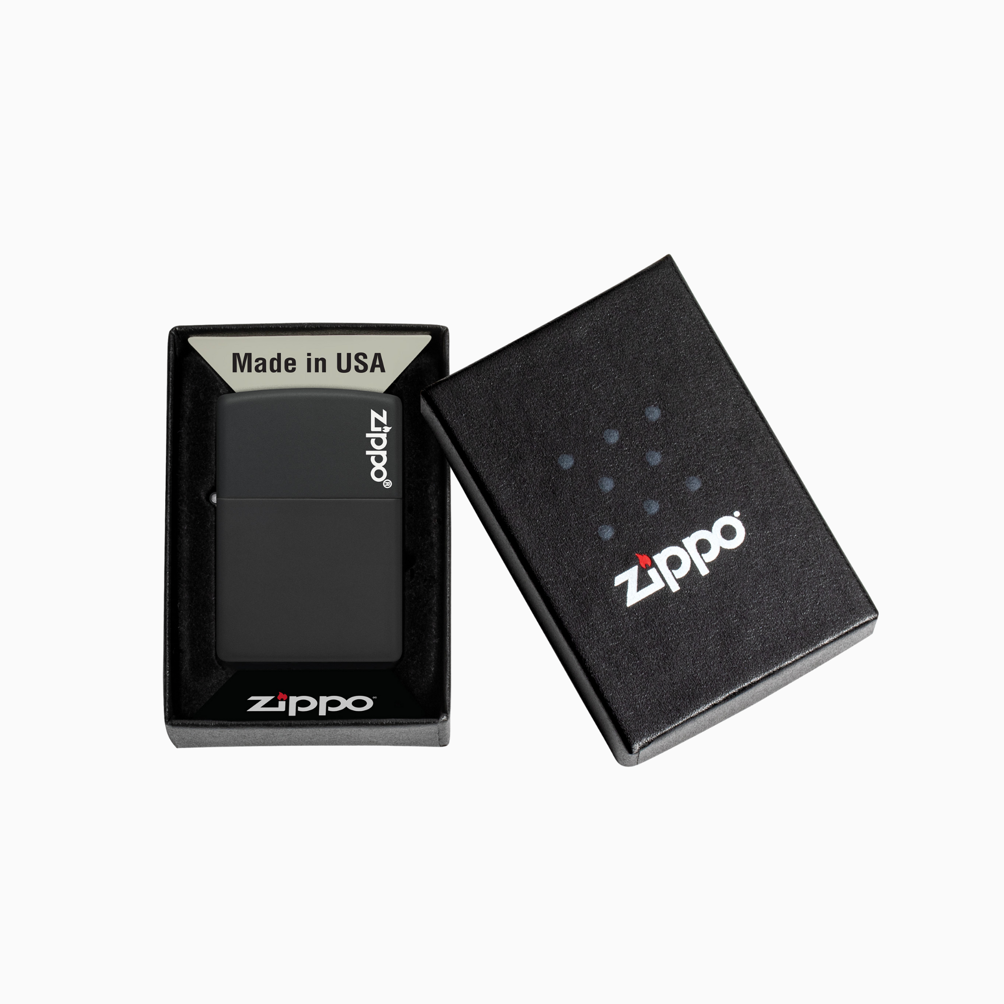 Zippo Classic Black and Red Zippo Windproof Lighter