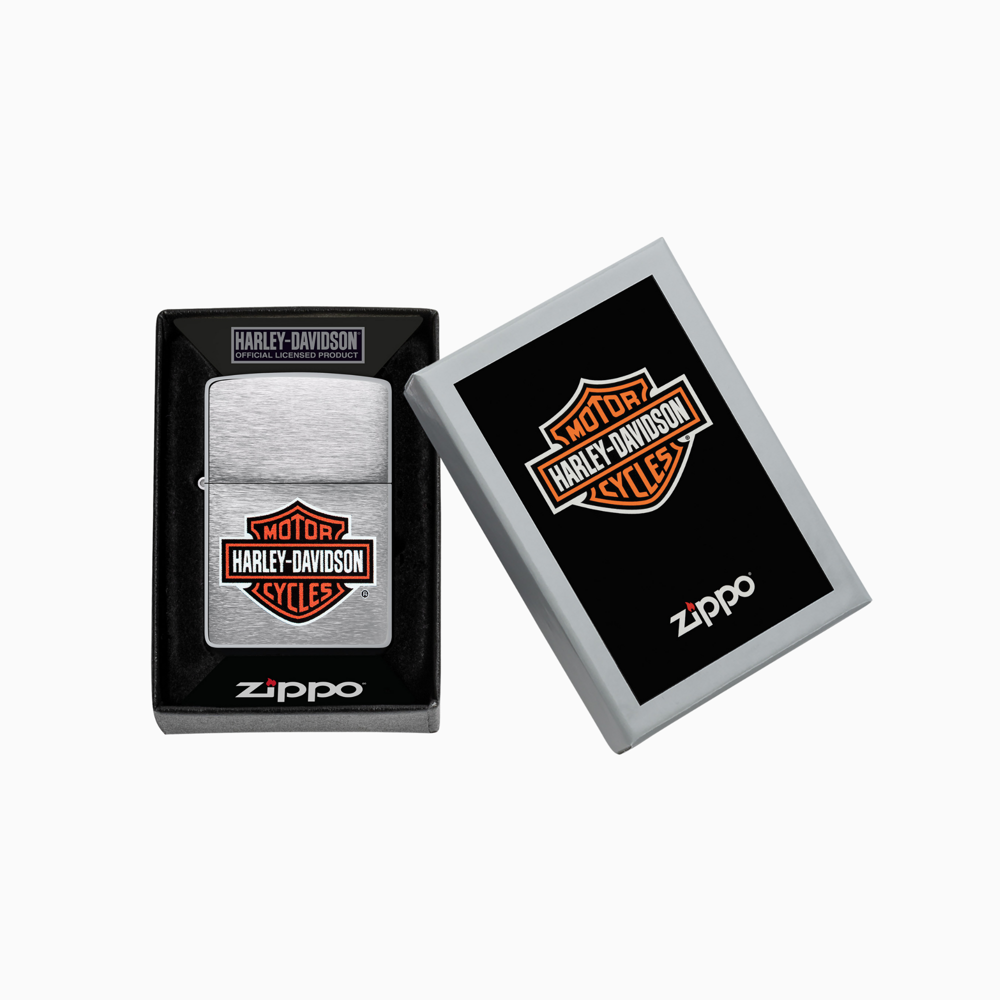 Zippo Harley-Davidson Brushed Chrome Windproof Lighter