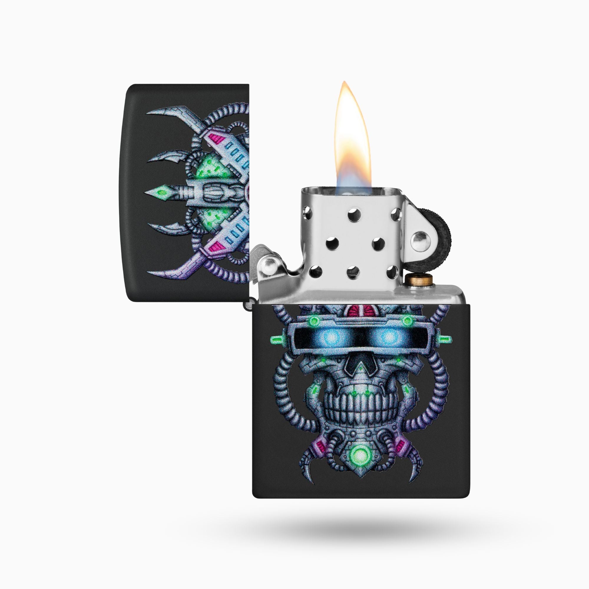 Zippo Cyber Skull Design Windproof Lighter