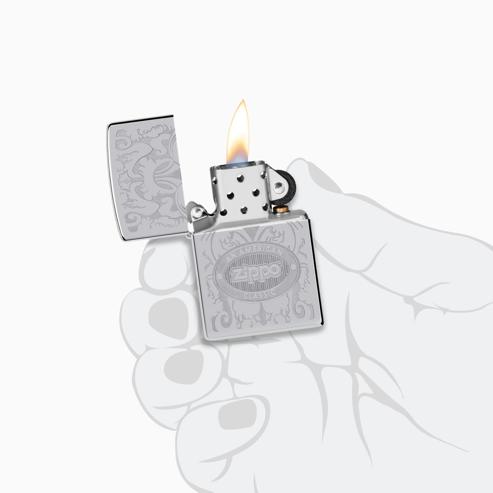 Zippo Crown Stamp Design Windproof Lighter