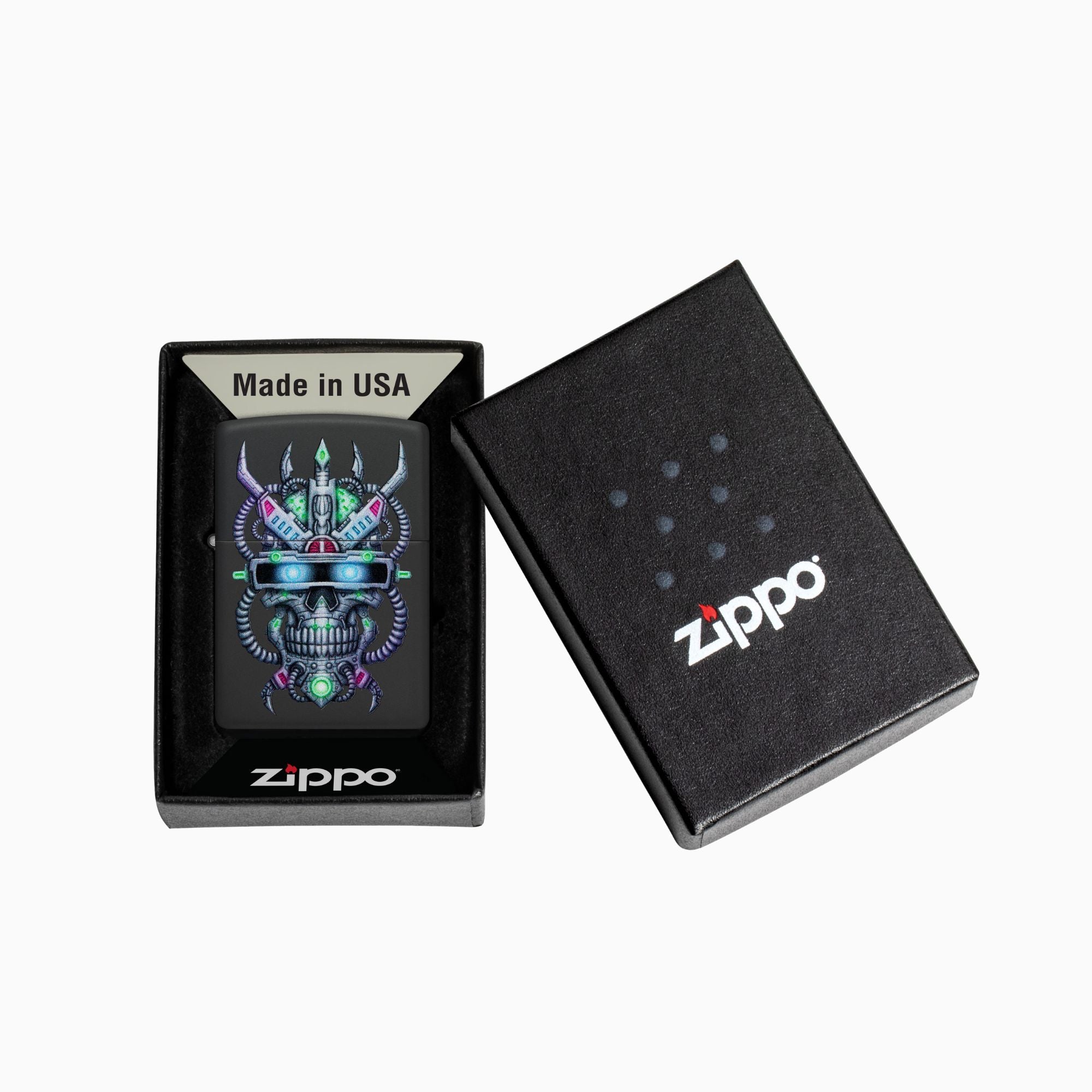 Zippo Cyber Skull Design Windproof Lighter