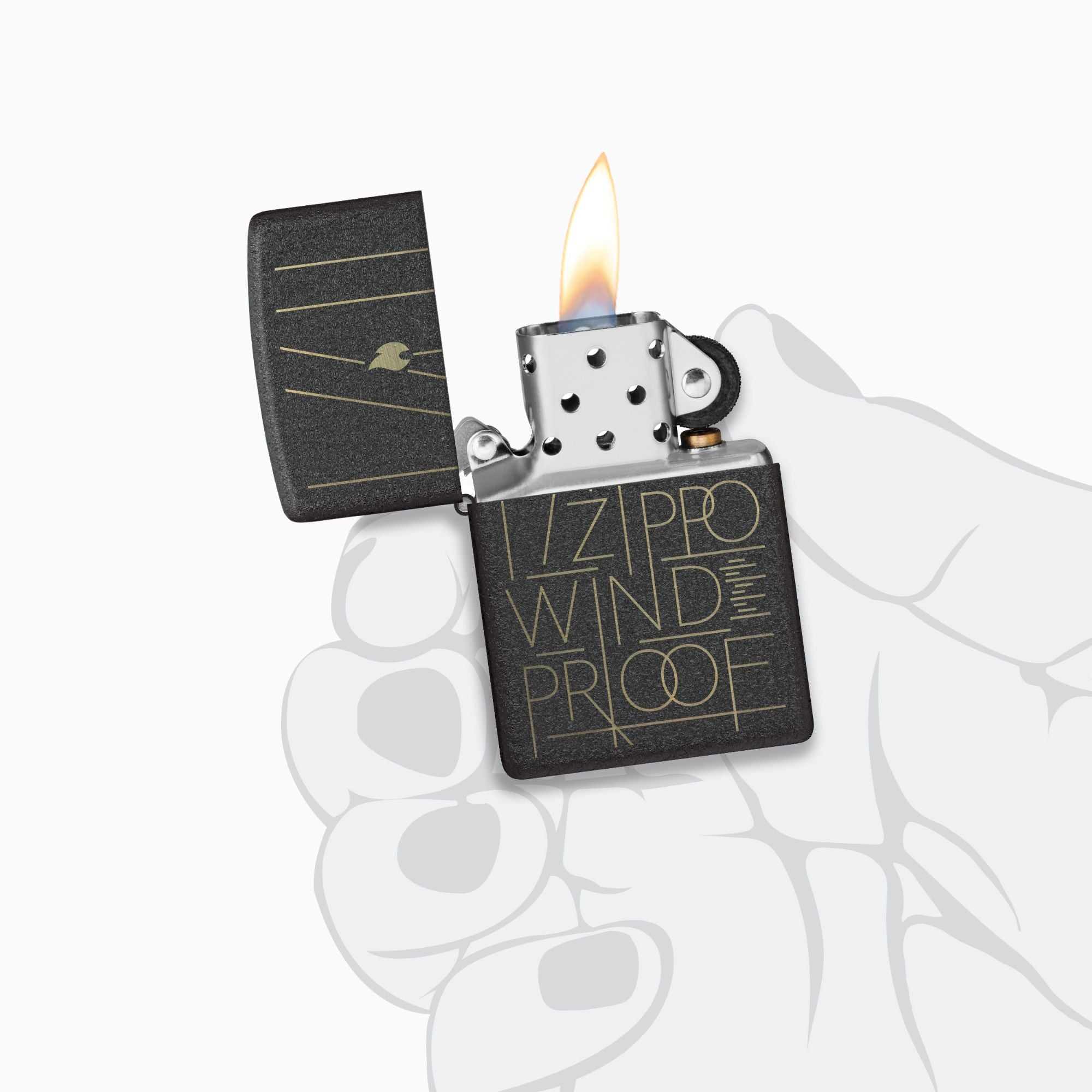 Zippo Line Art Design Windproof Lighter