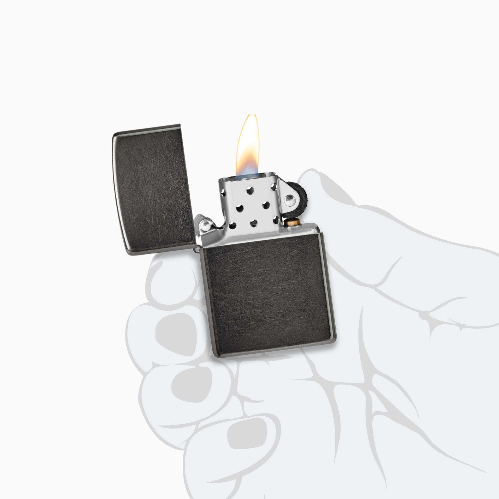 Zippo Classic Gray Lighter Windproof Lighter