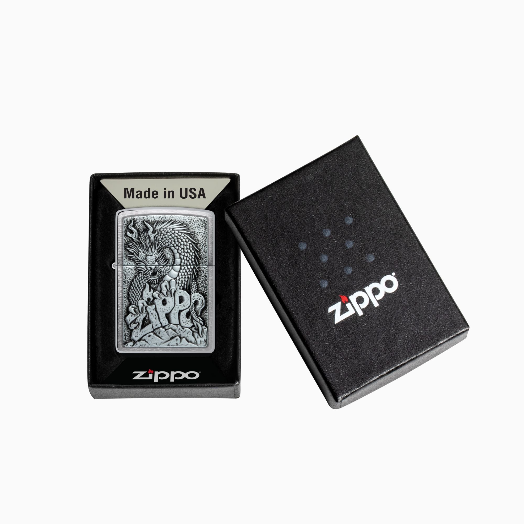Zippo Dragon Emblem Design Windproof Lighter