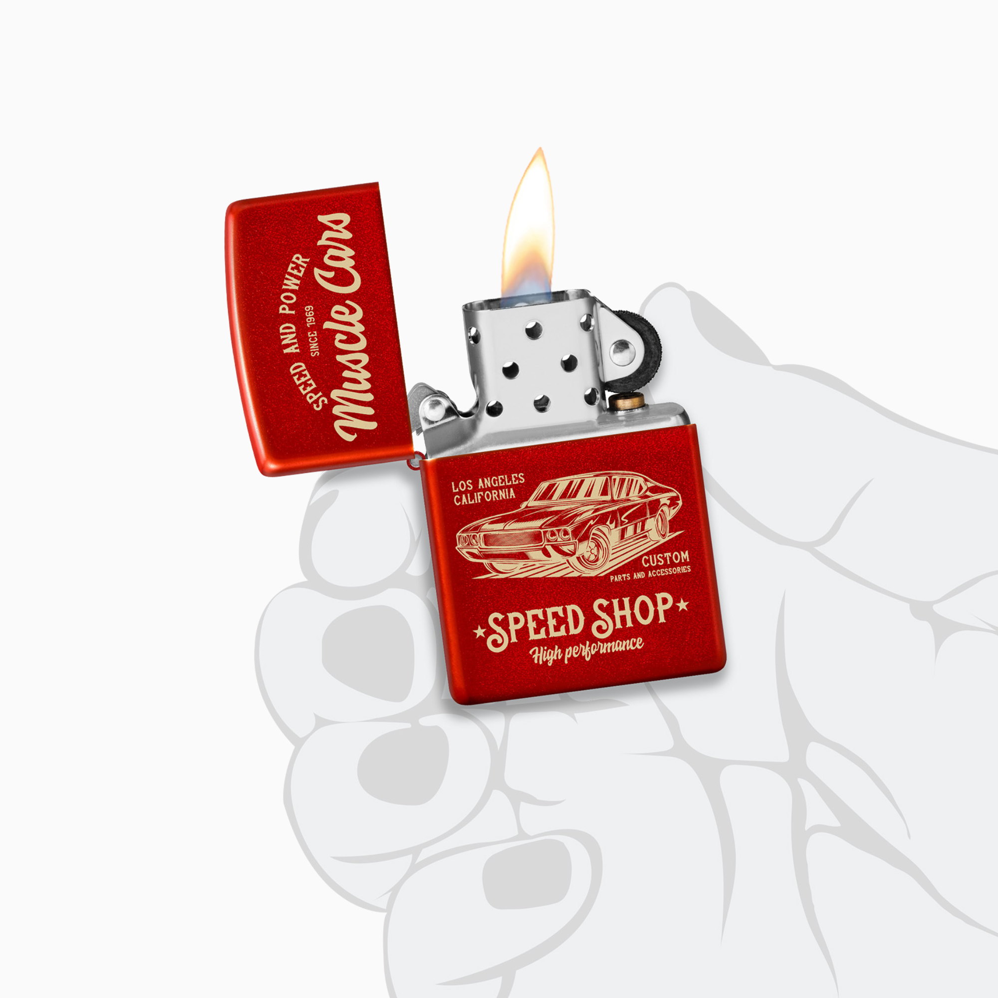 Zippo Muscle Car Design Windproof Lighter