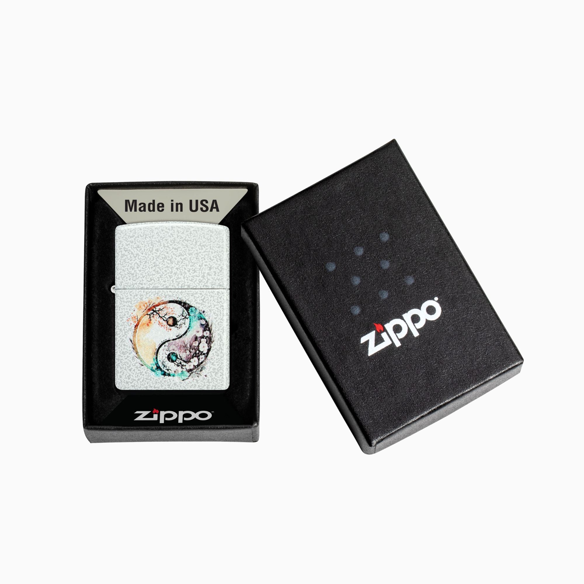 Zippo Floral Yin and Yang Design Windproof Lighter