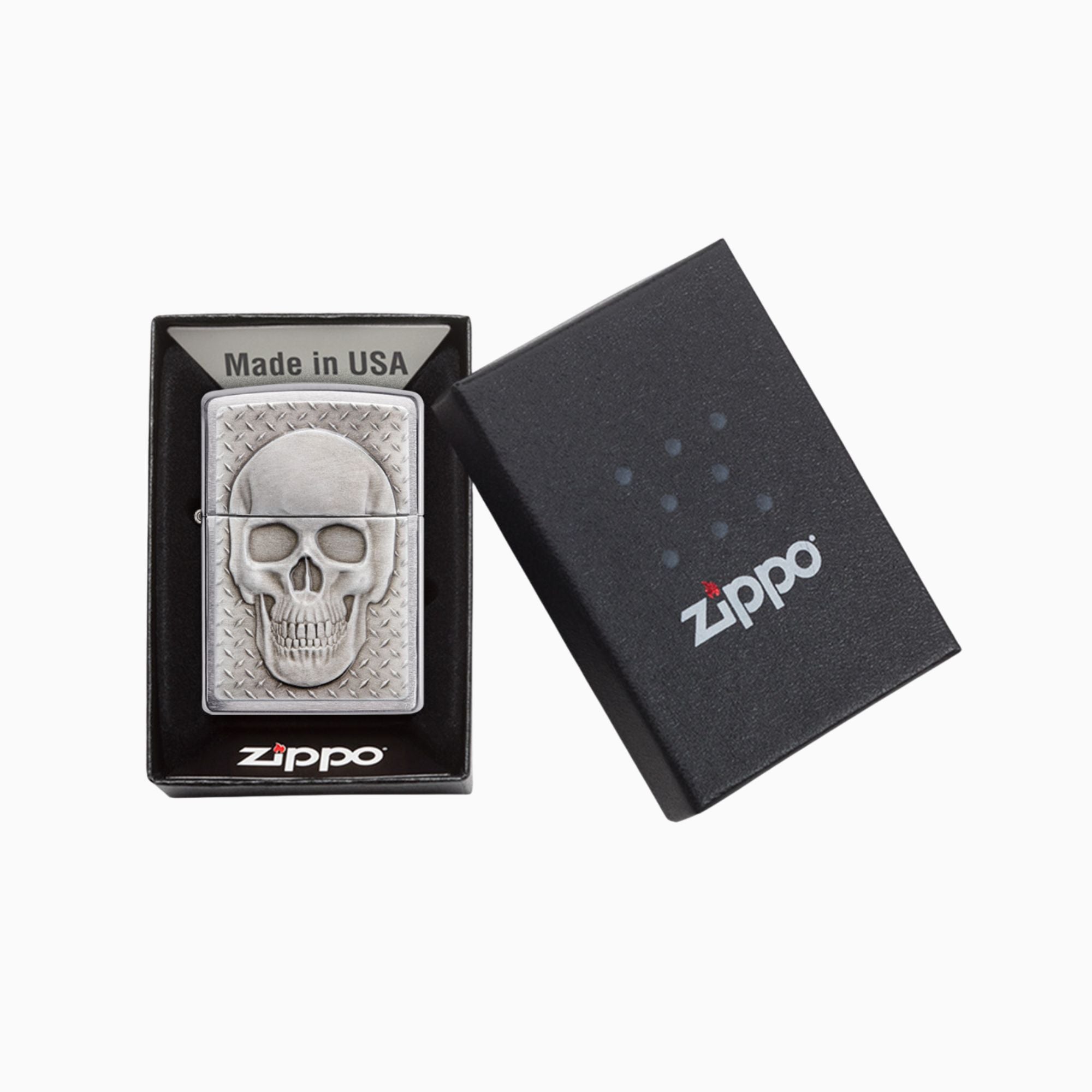 Zippo Skull with Brain Surprise Windproof Lighter