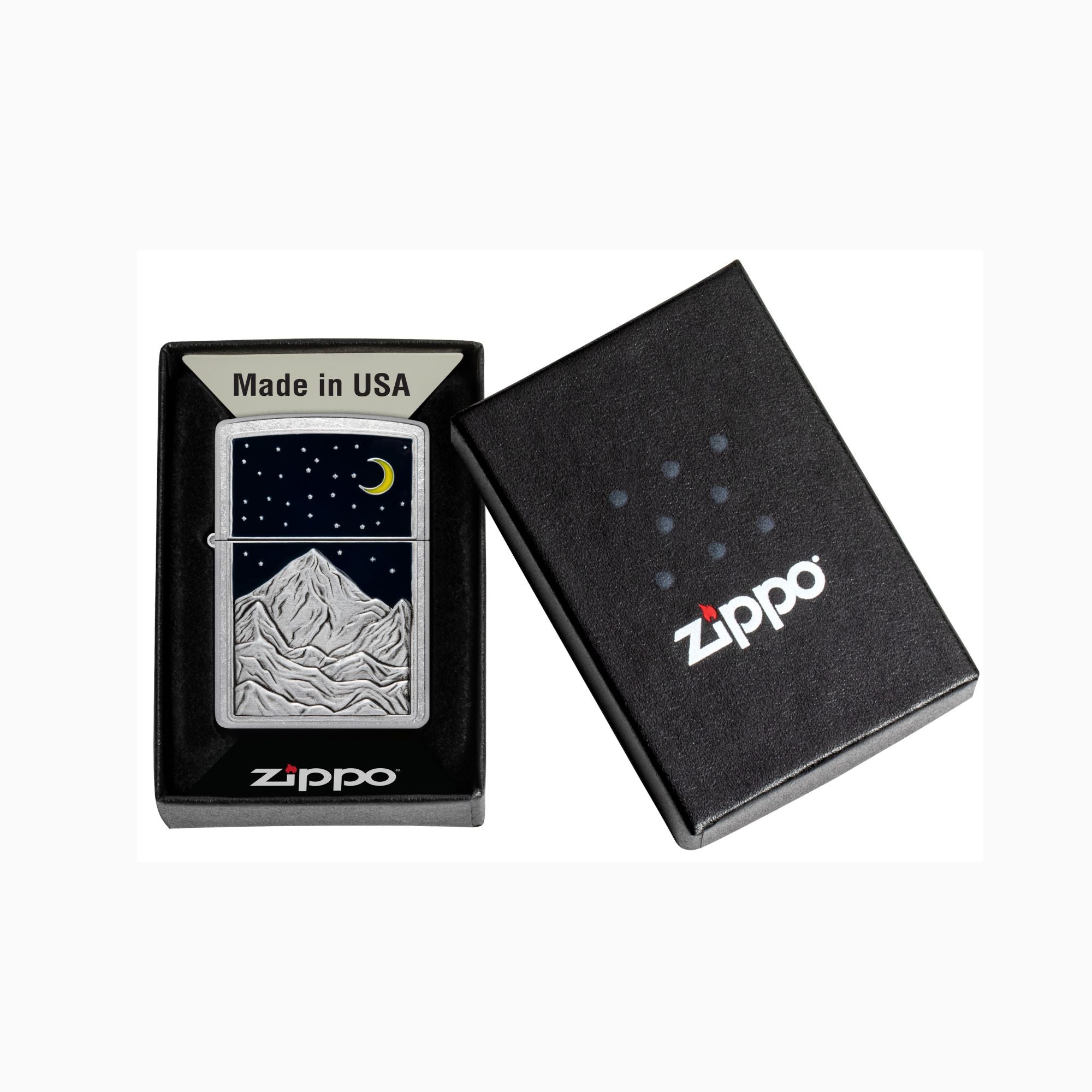Zippo Mountain Emblem Design WIndproof Lighter