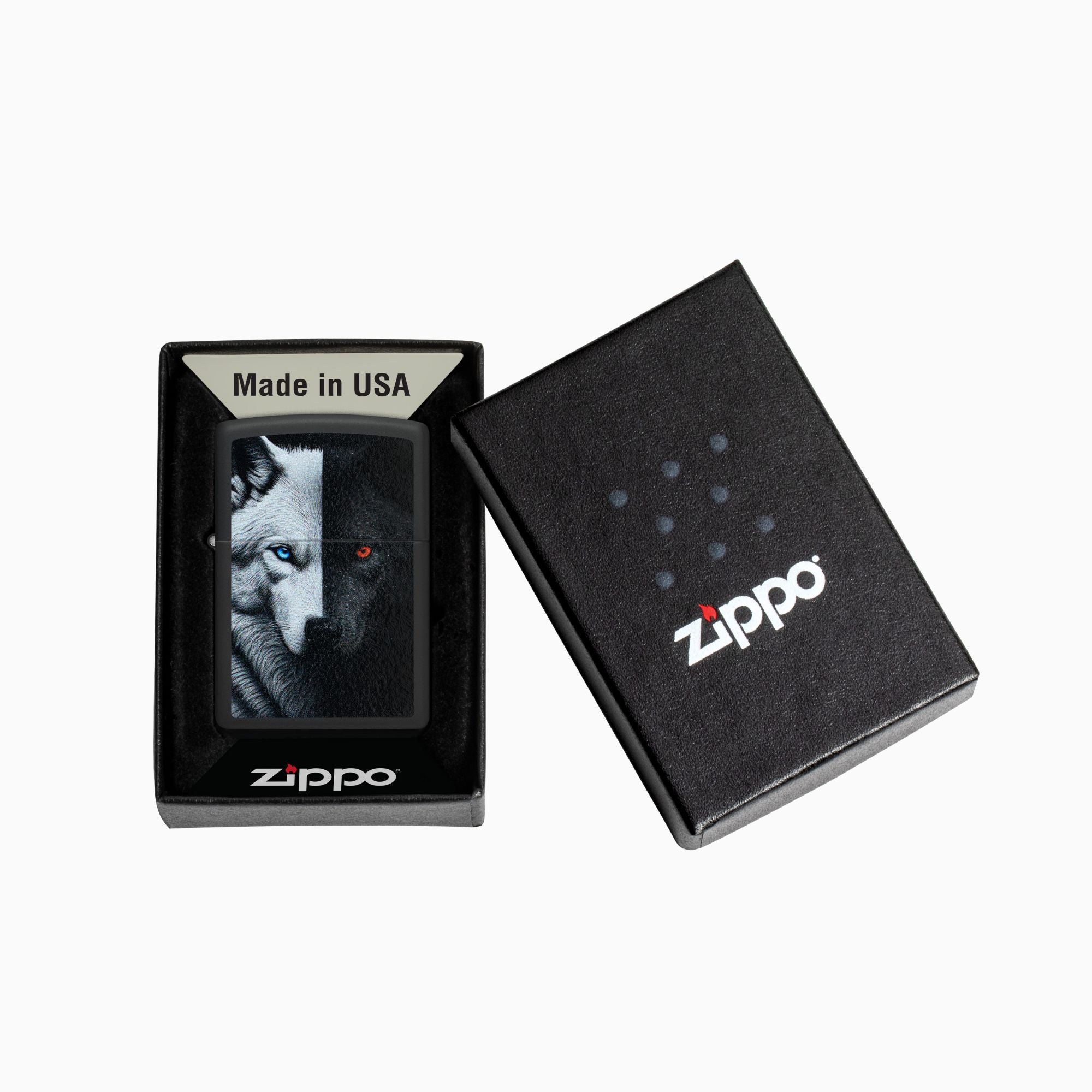Zippo Two Wolves Design Windproof Lighter