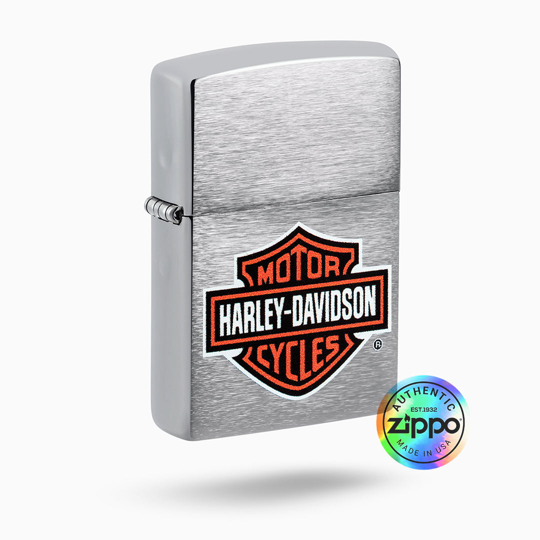 Zippo Harley-Davidson Brushed Chrome Windproof Lighter