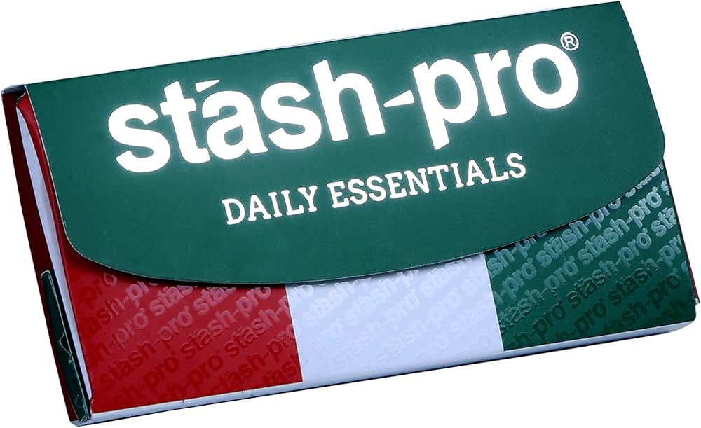 Stash pro Brown Rolling Paper (32 *2) + Roaches (32* 2 tips) with Crushing Tray - Stash Pro