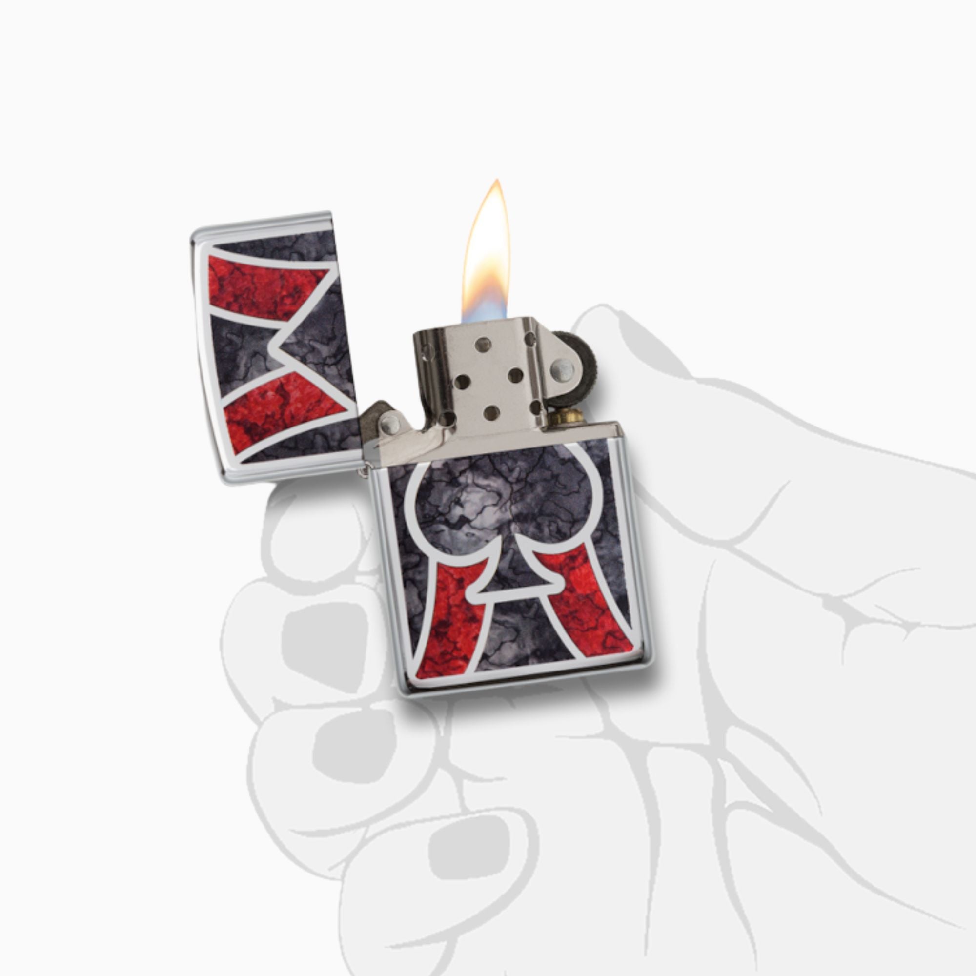 Zippo Spade High Polish Chrome Windproof Lighter