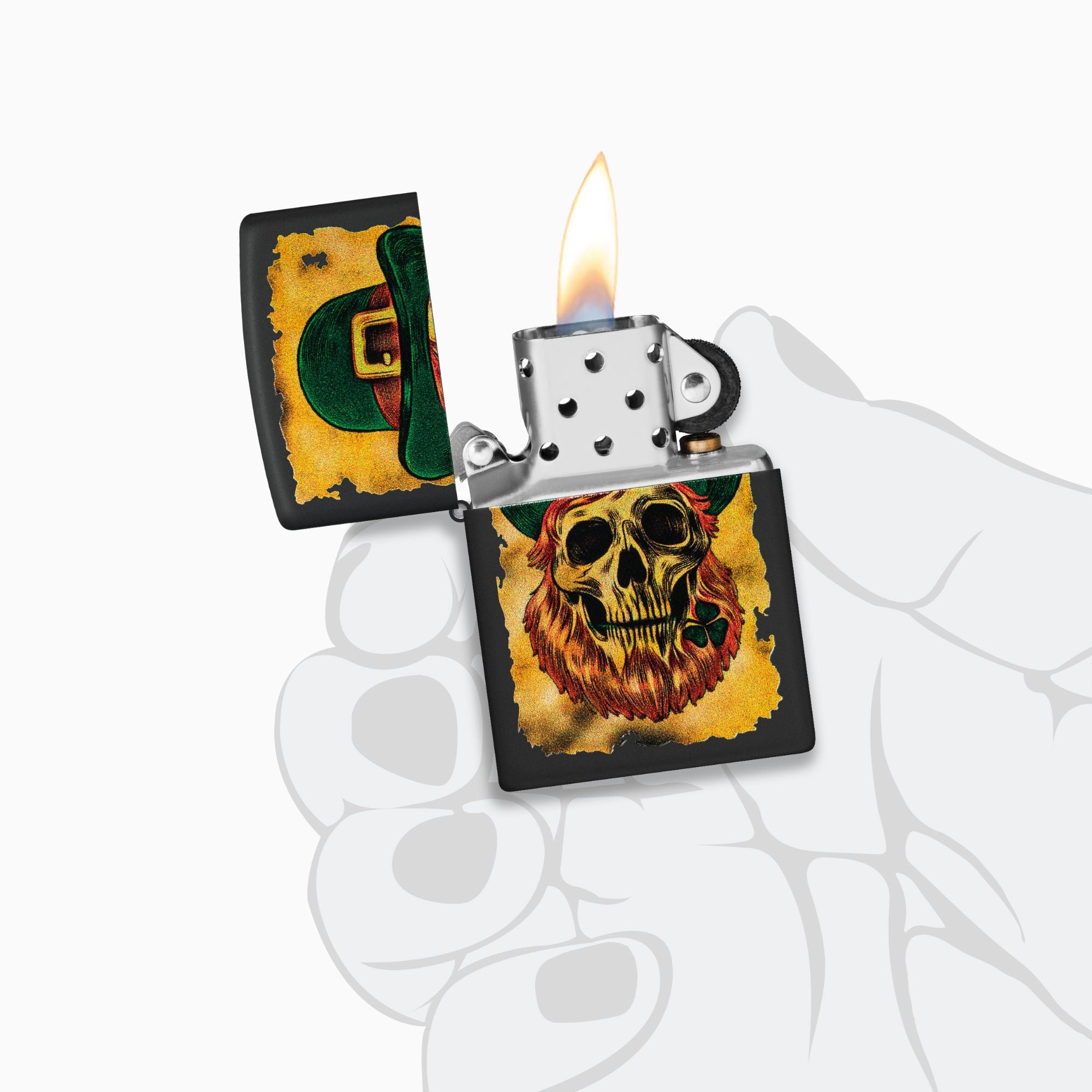 Zippo Lucky Map Design Windproof Lighter