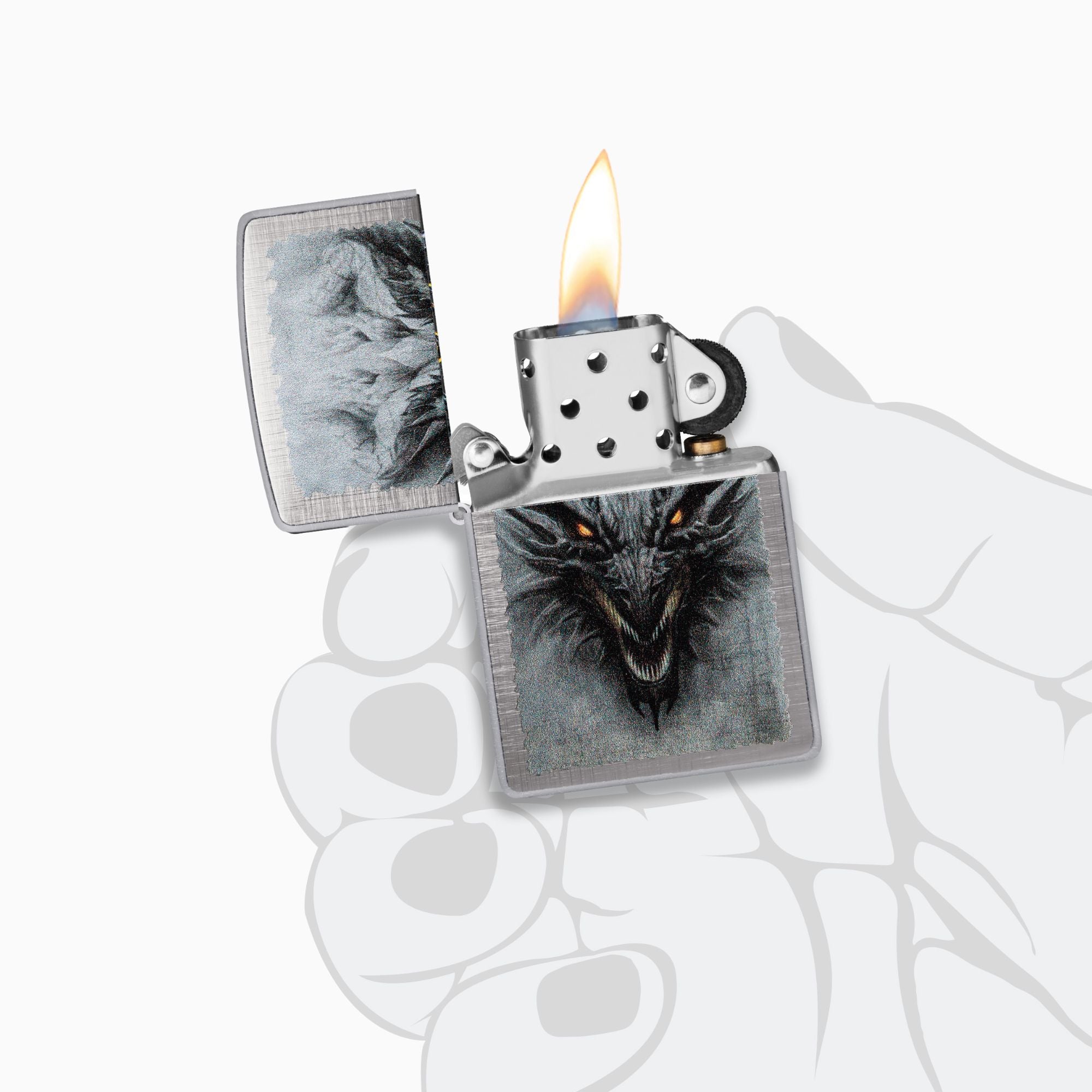 Zippo Dragon Design Windproof Lighter