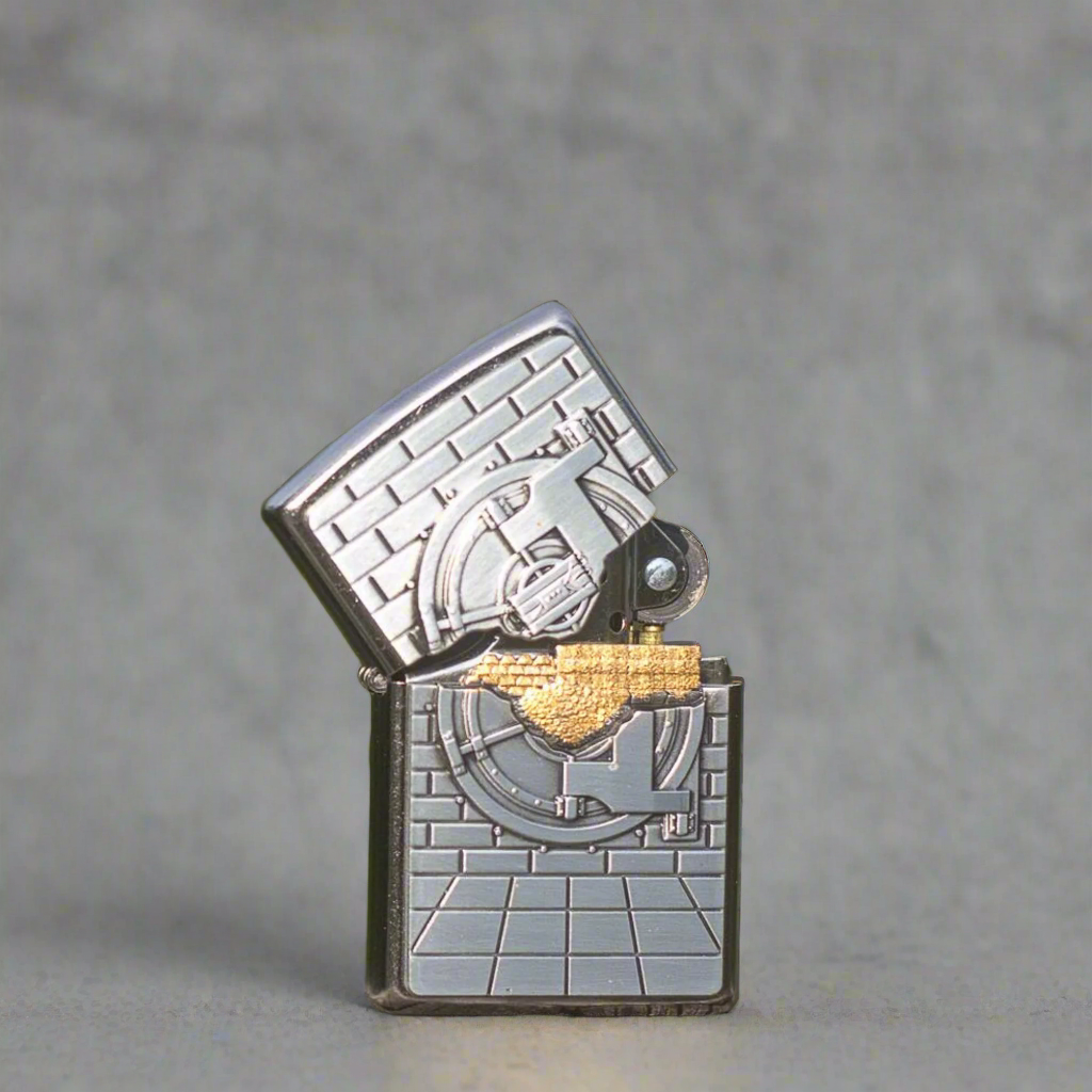 Zippo Safe with Gold Cash Surprise Windproof Lighter