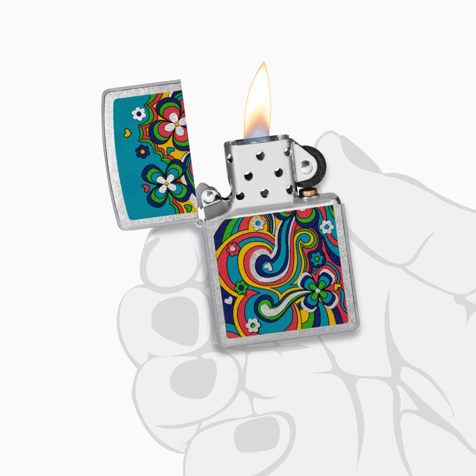 Zippo Flower Power Design Windproof Lighter