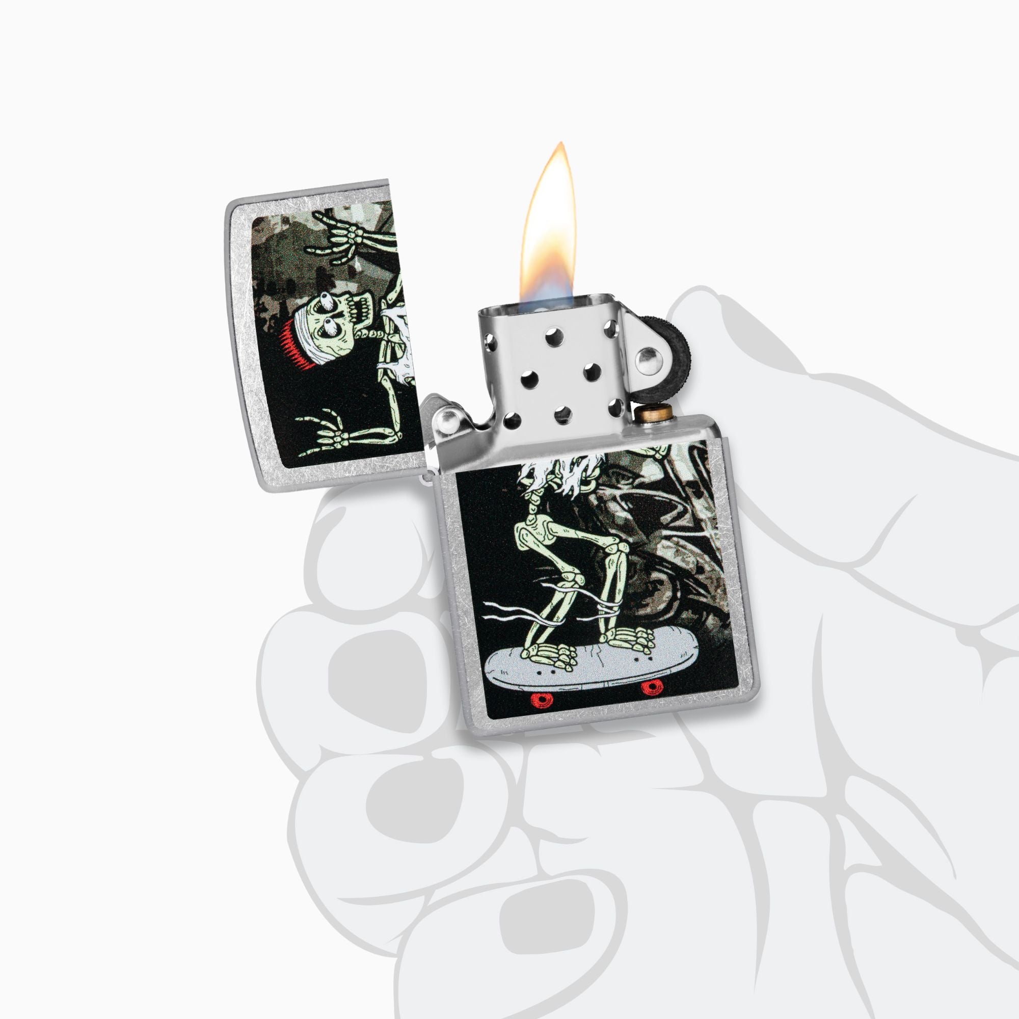 Zippo Skateboard Design Windproof Lighter