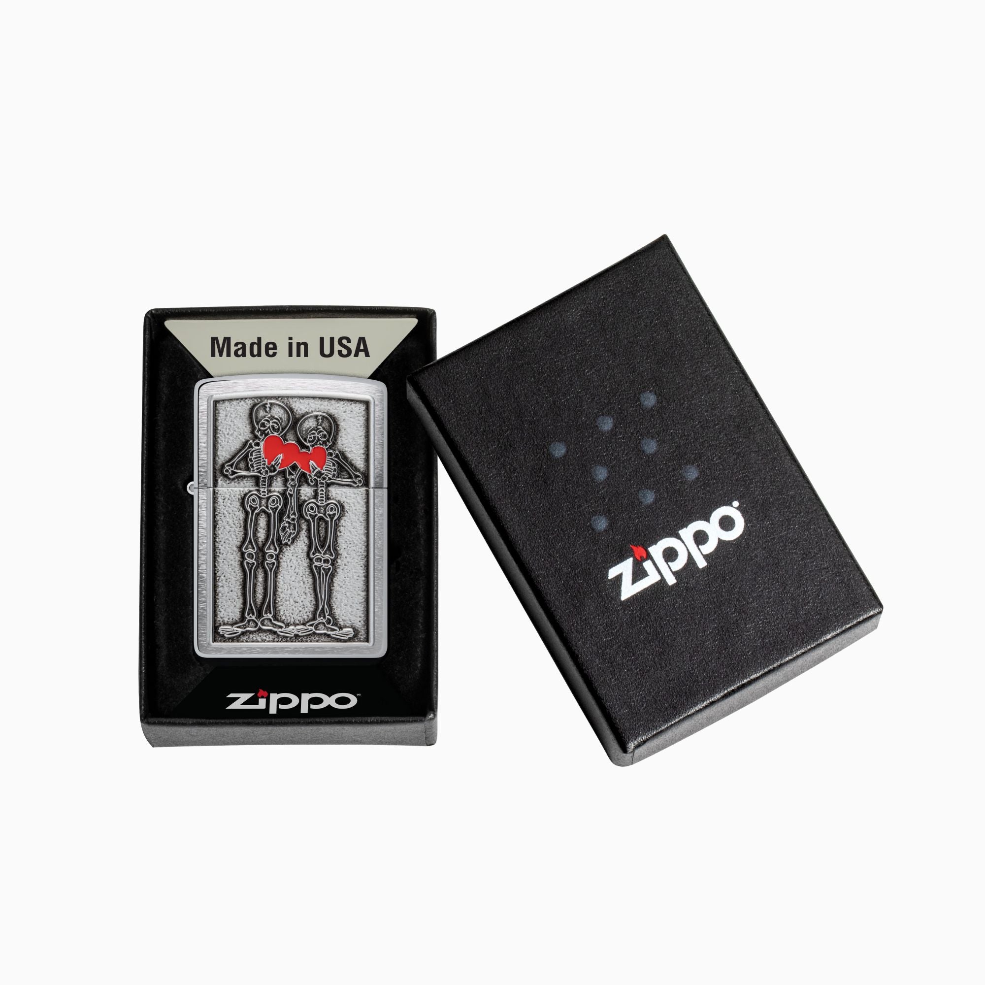 Zippo Couple Love Emblem Windproof Lighter